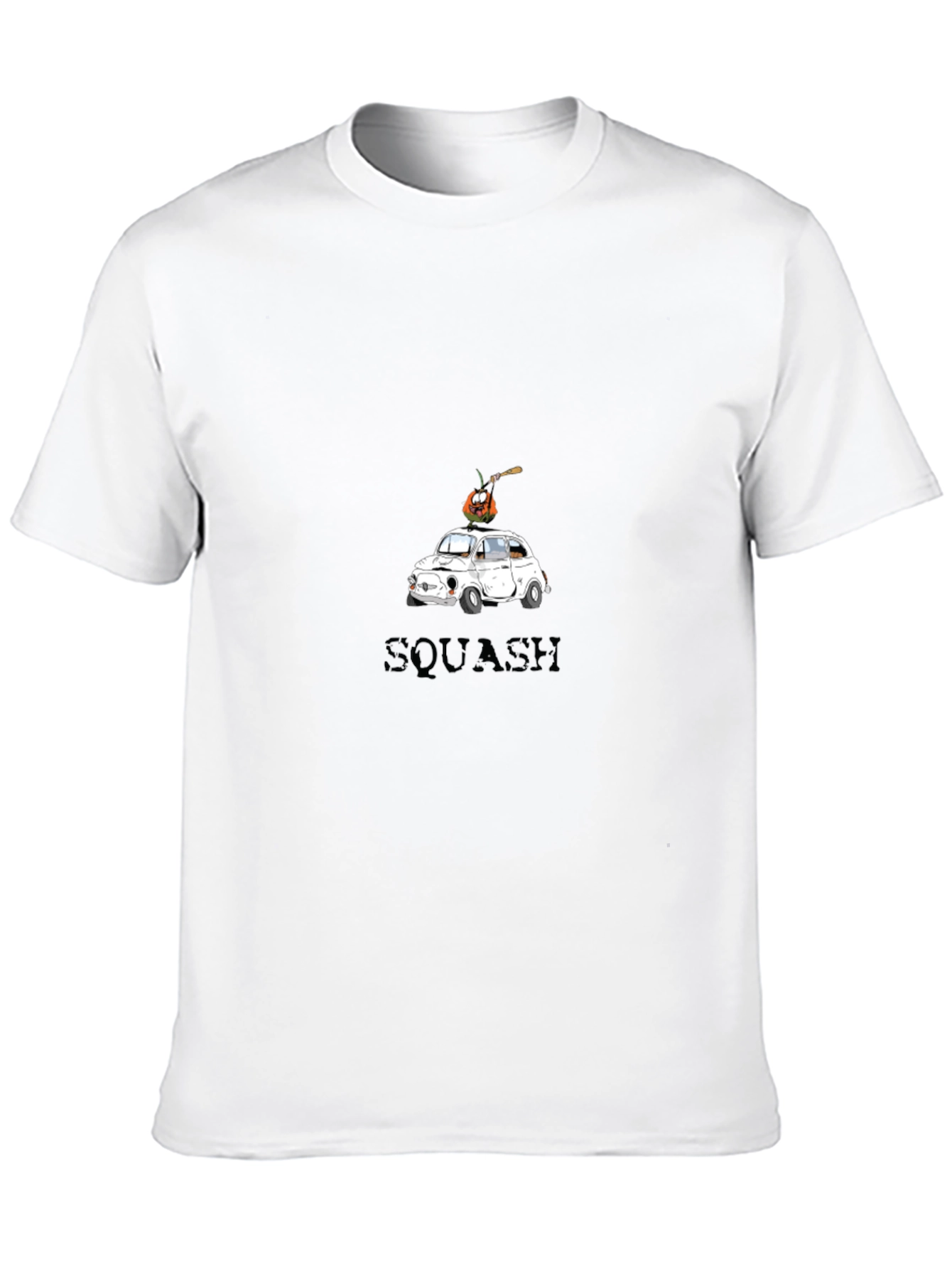 Squash Car Graphic Tee - Trendy Halloween T-Shirt