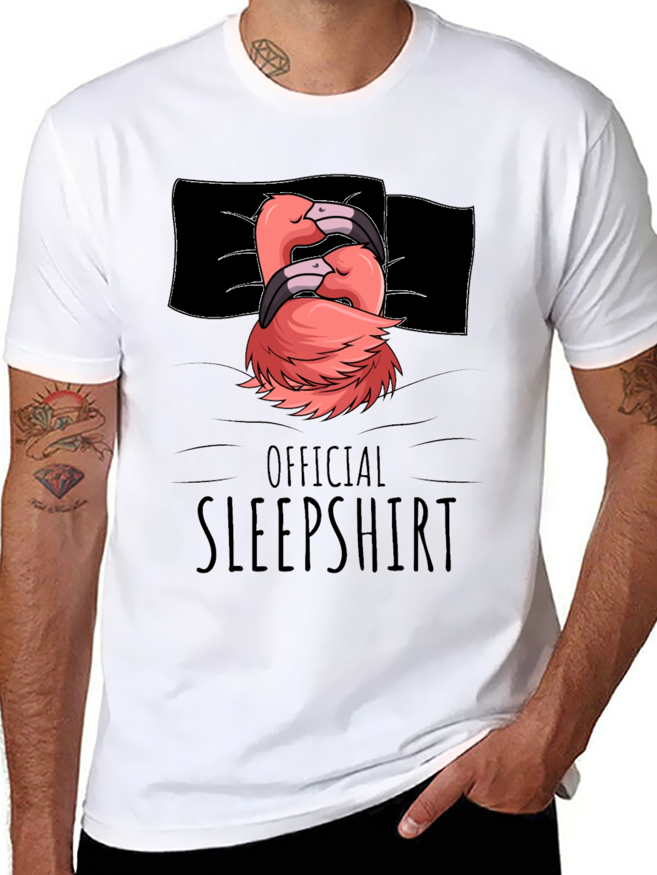 Flamingo Sleepshirt - Novelty Graphic Tee