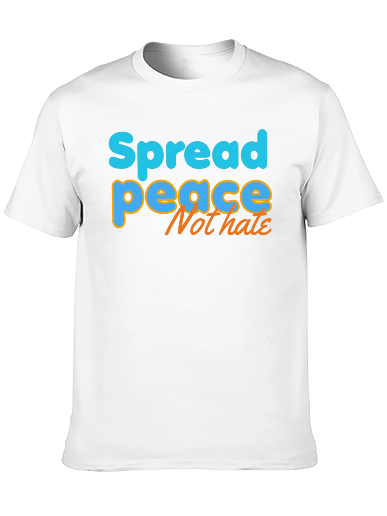 Spread Peace Not Hate Graphic Tee - Positive Vibes