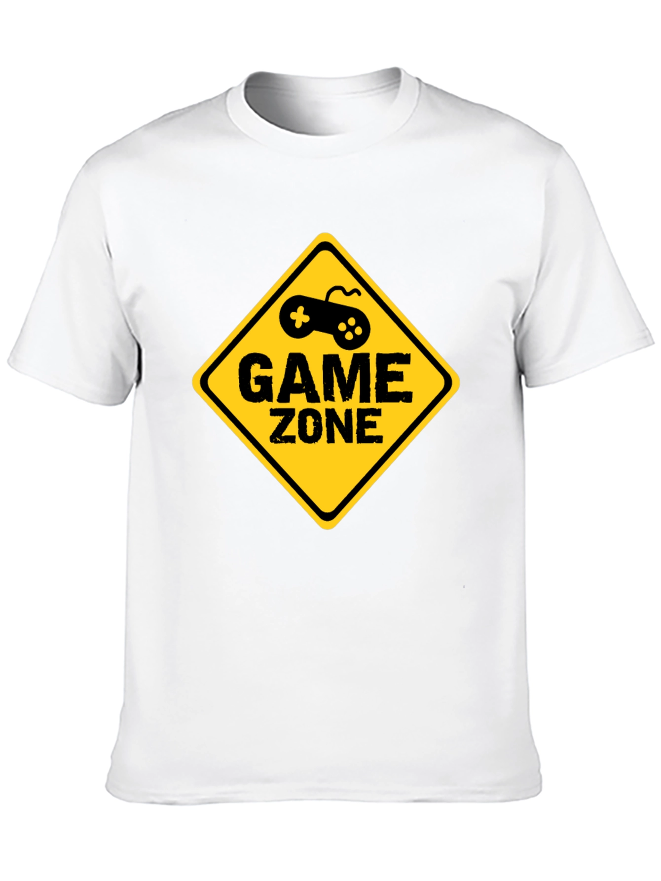 Game Zone Graphic Tee - Black Cotton T-Shirt