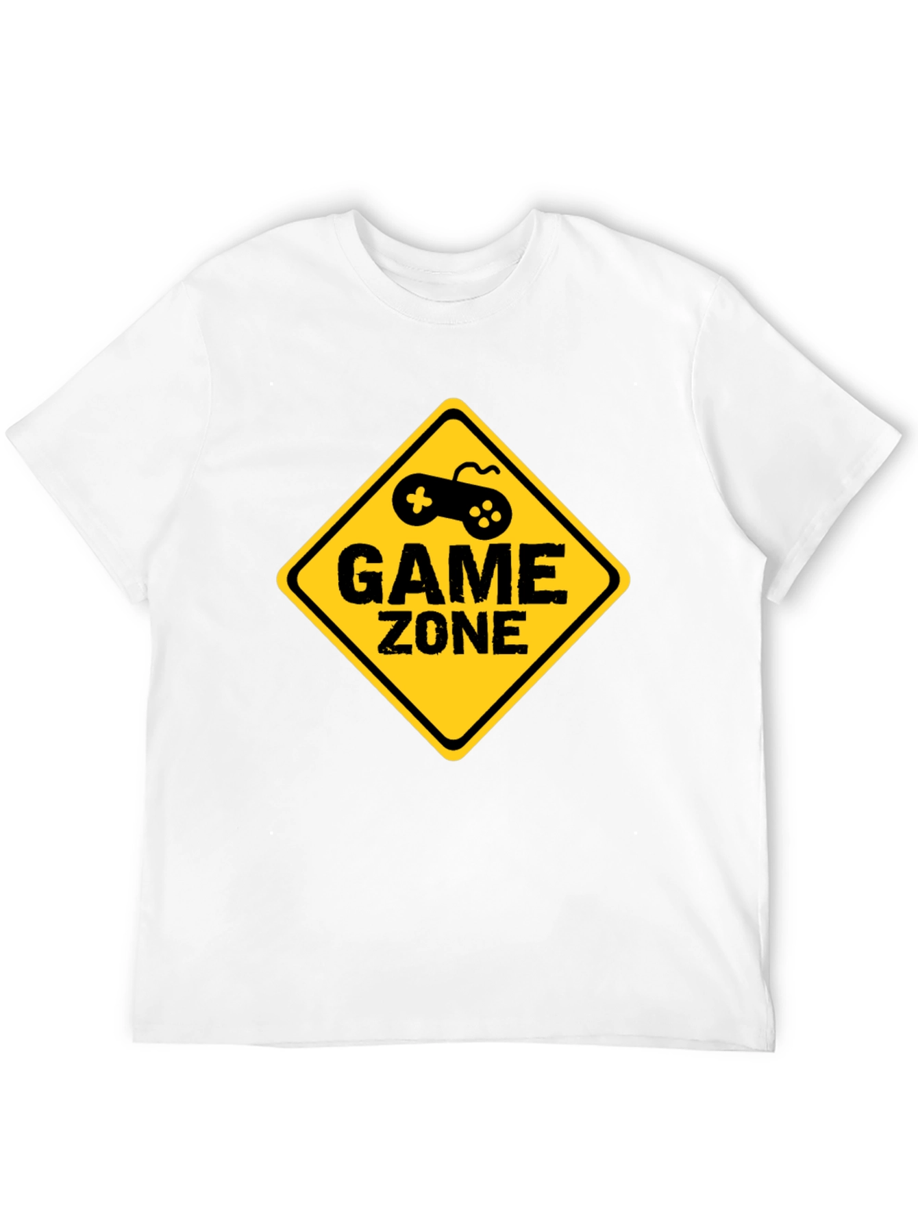Game Zone Graphic Tee - Black Cotton T-Shirt