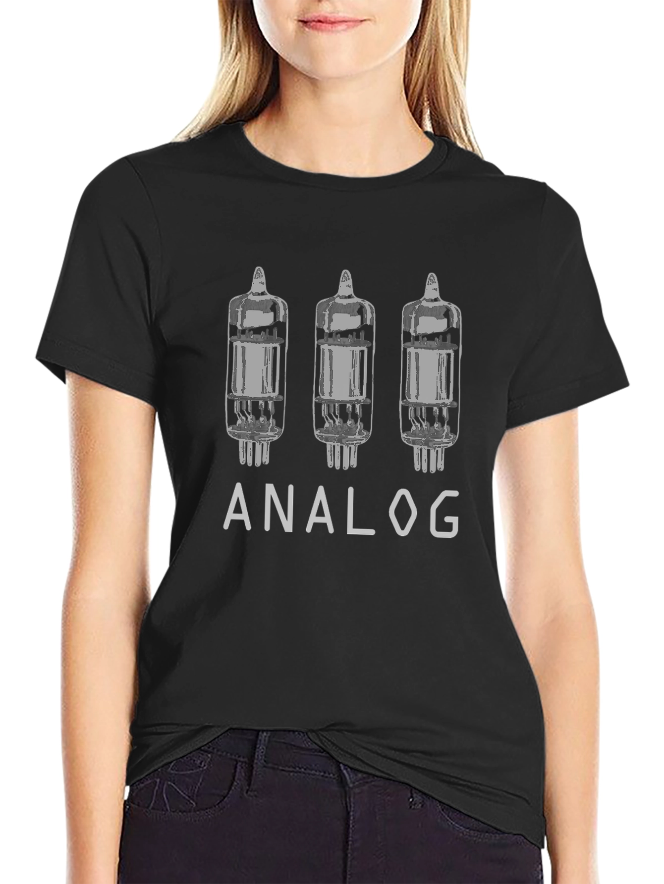 Analog Tube Amplifier T-Shirt - Retro Electronic Design