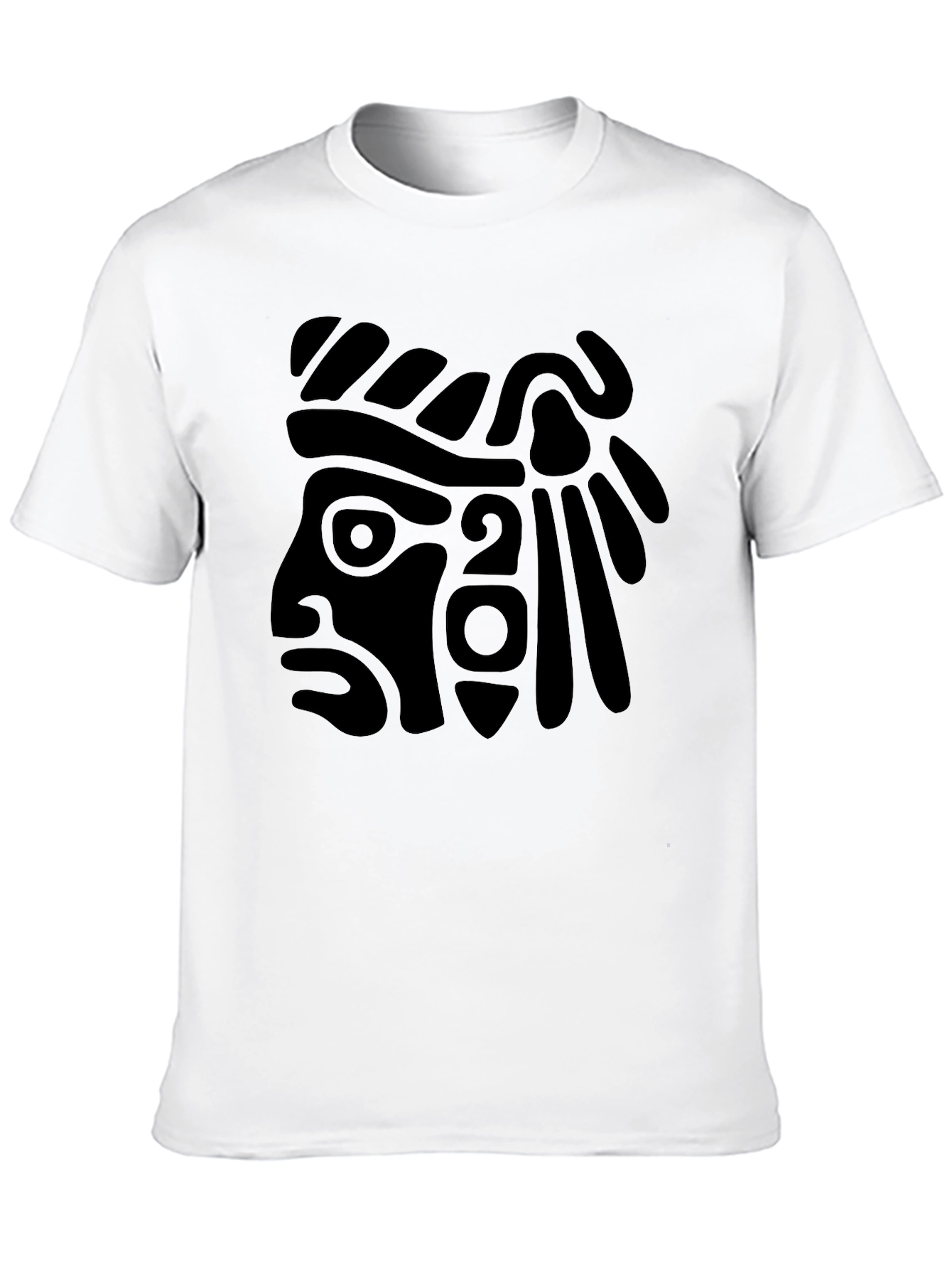 Aztec Warrior Graphic T-Shirt - Black