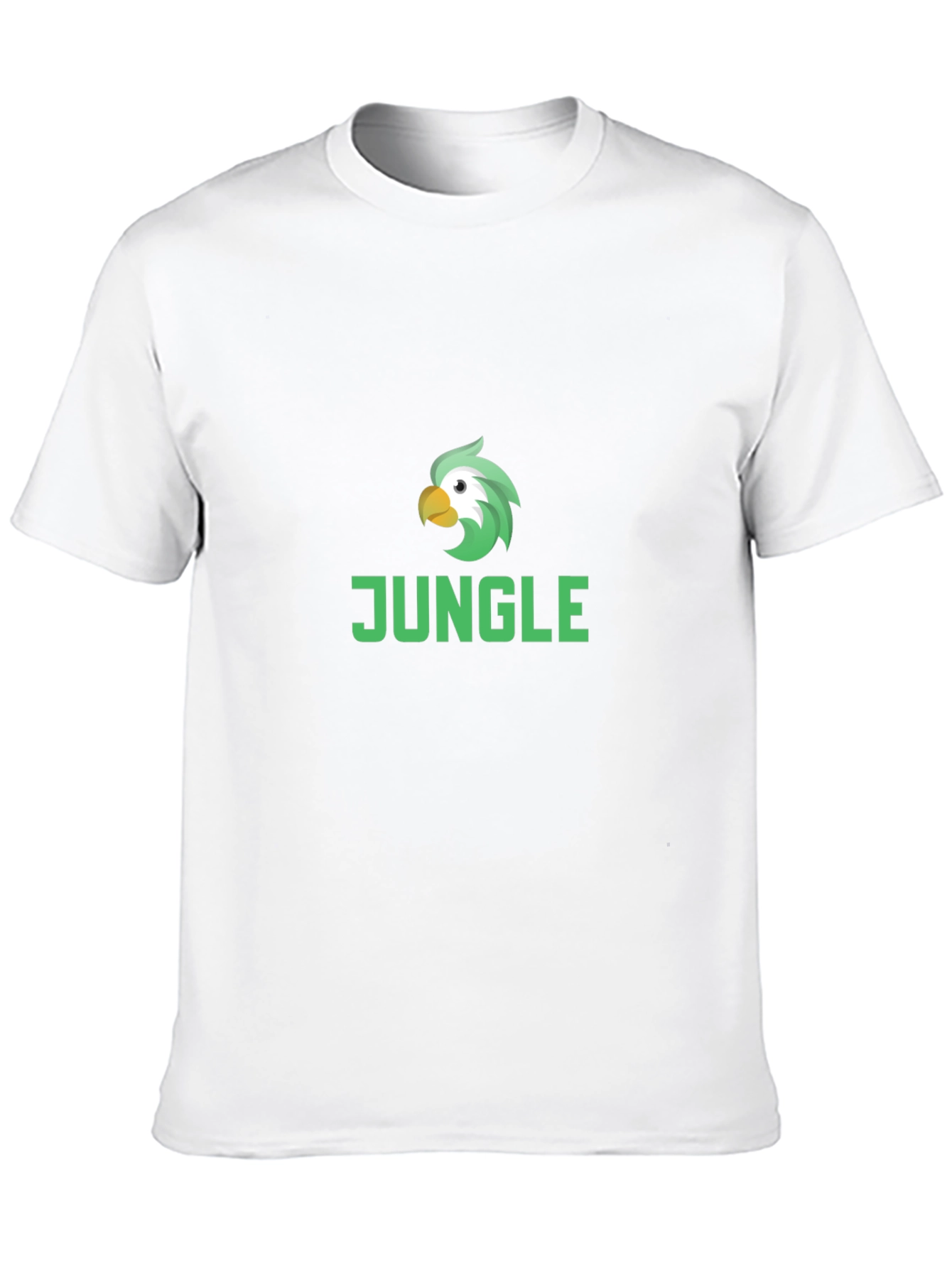 Jungle Parrot Graphic Tee - Cool Bird Design