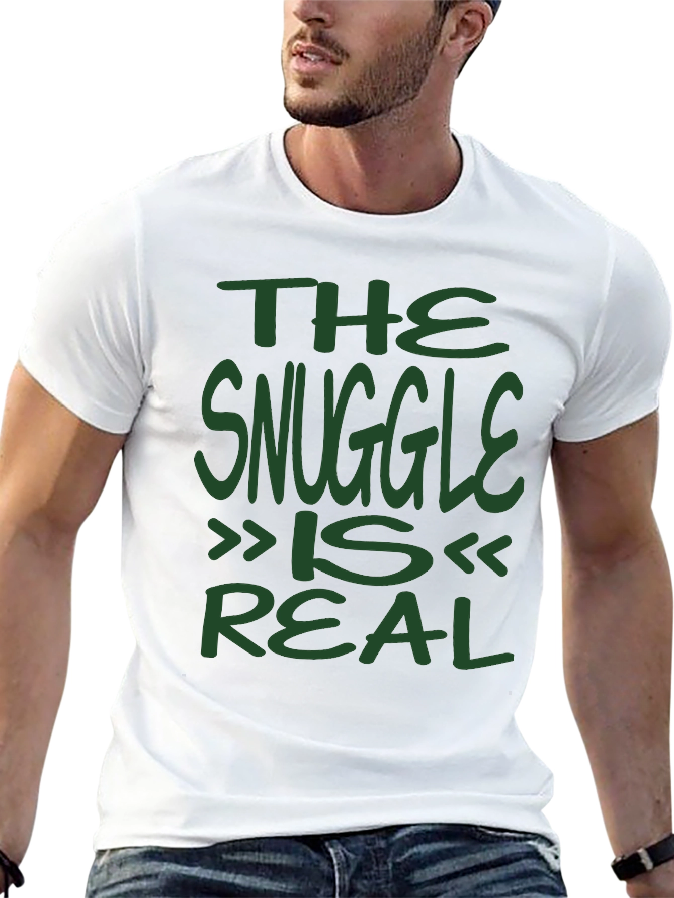 The Snuggle Is Real Graphic Tee - Soft Cotton