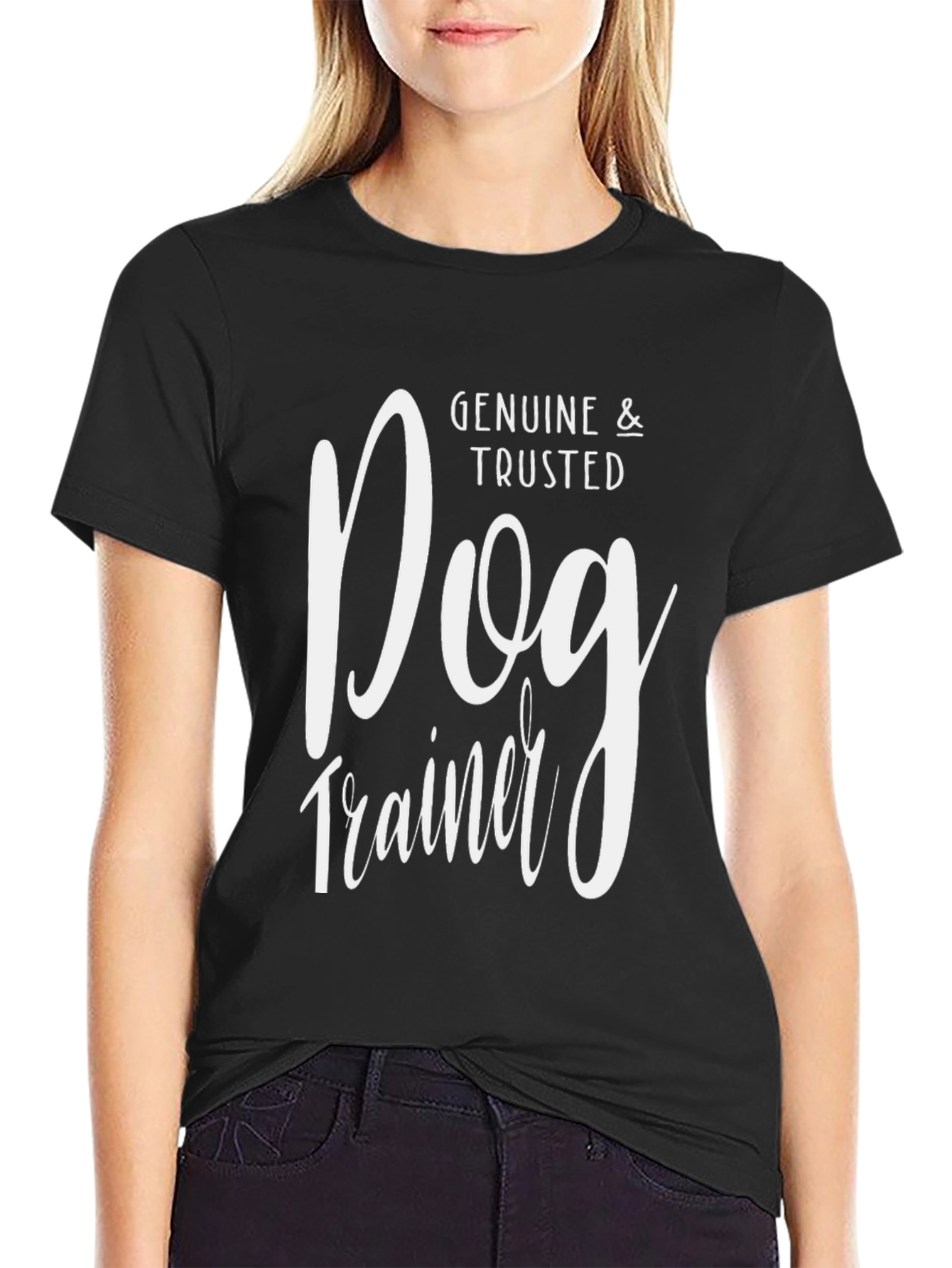 Genuine & Trusted Dog Trainer Black T-Shirt