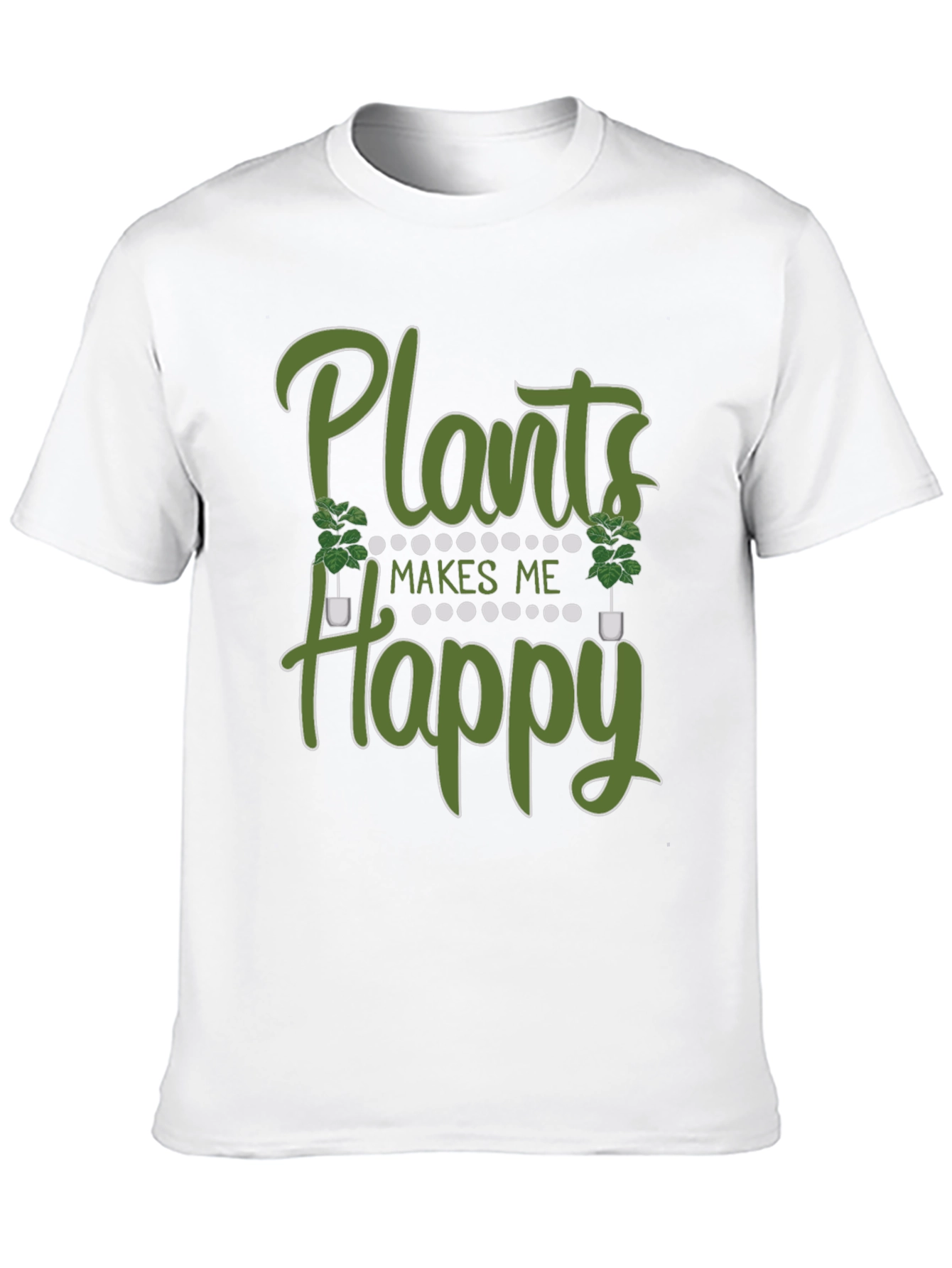 Plants Make Me Happy Graphic T-Shirt