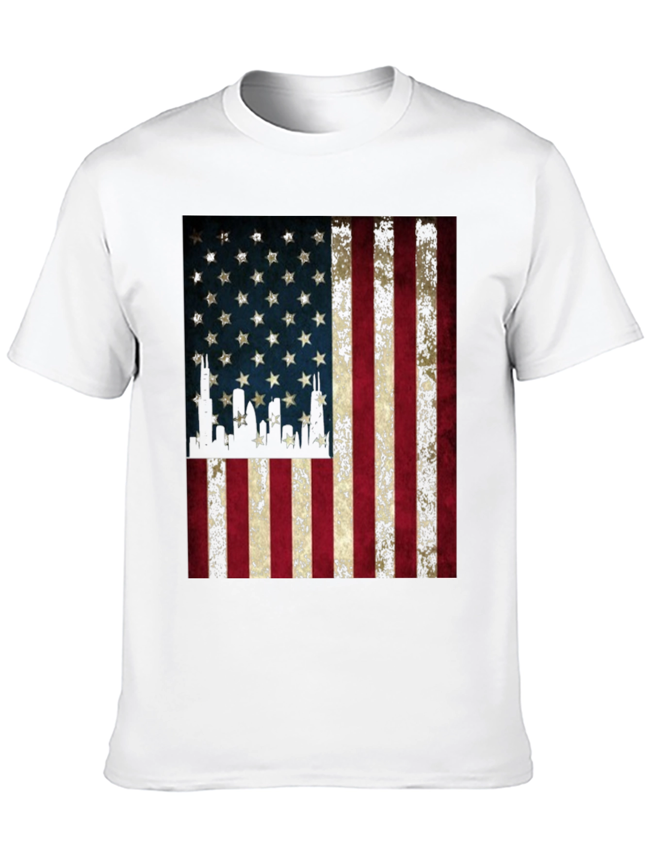 American Flag Graphic Tee - Patriotic Design