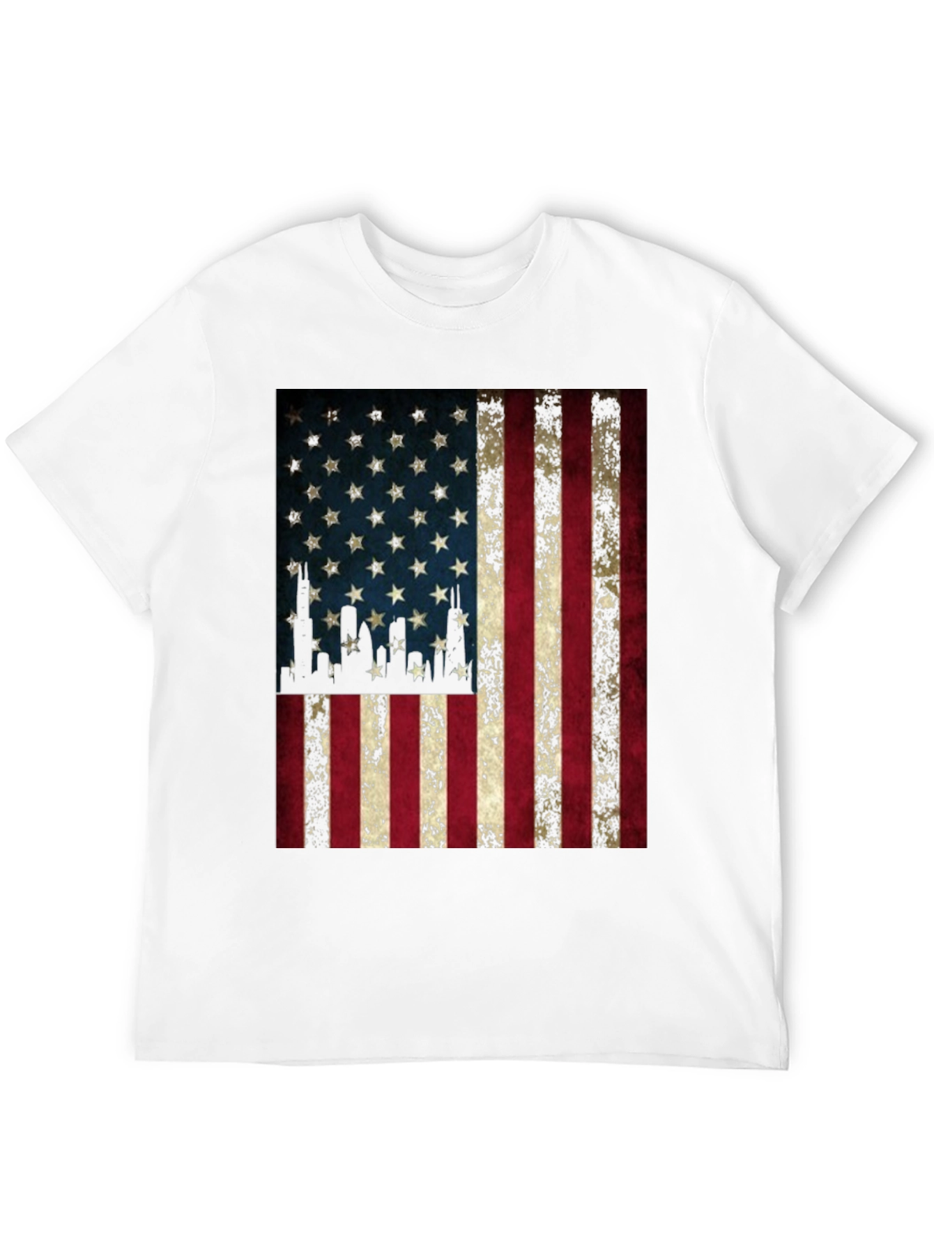 American Flag Graphic Tee - Patriotic Design