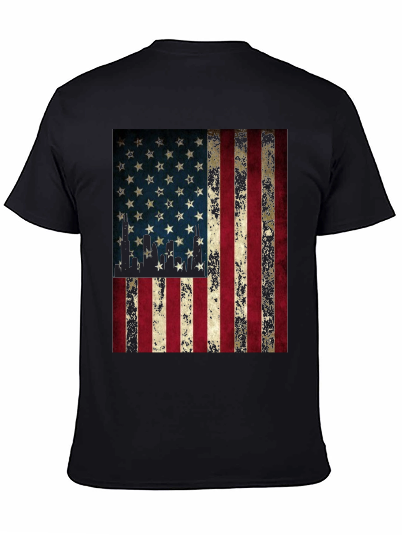 American Flag Graphic Tee - Patriotic Design