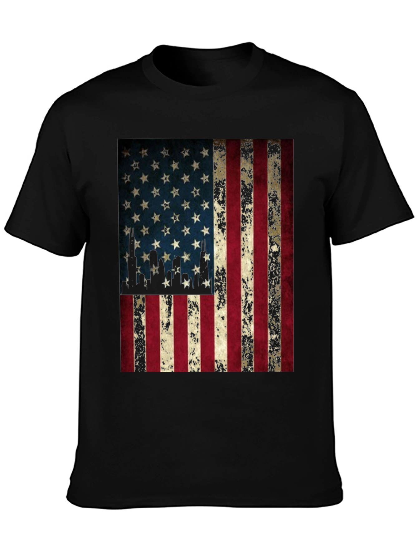 American Flag Graphic Tee - Patriotic Design