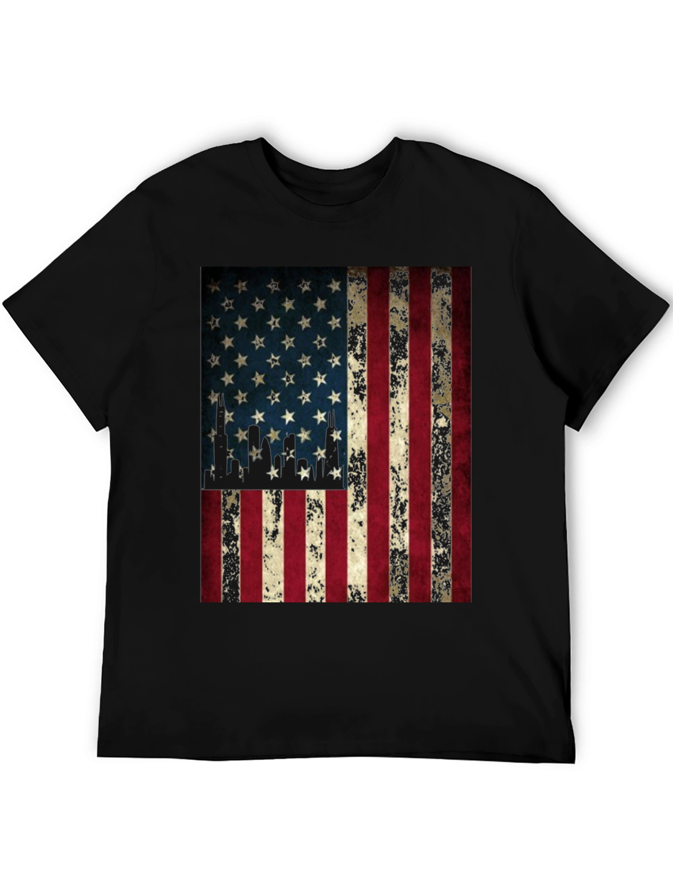 American Flag Graphic Tee - Patriotic Design