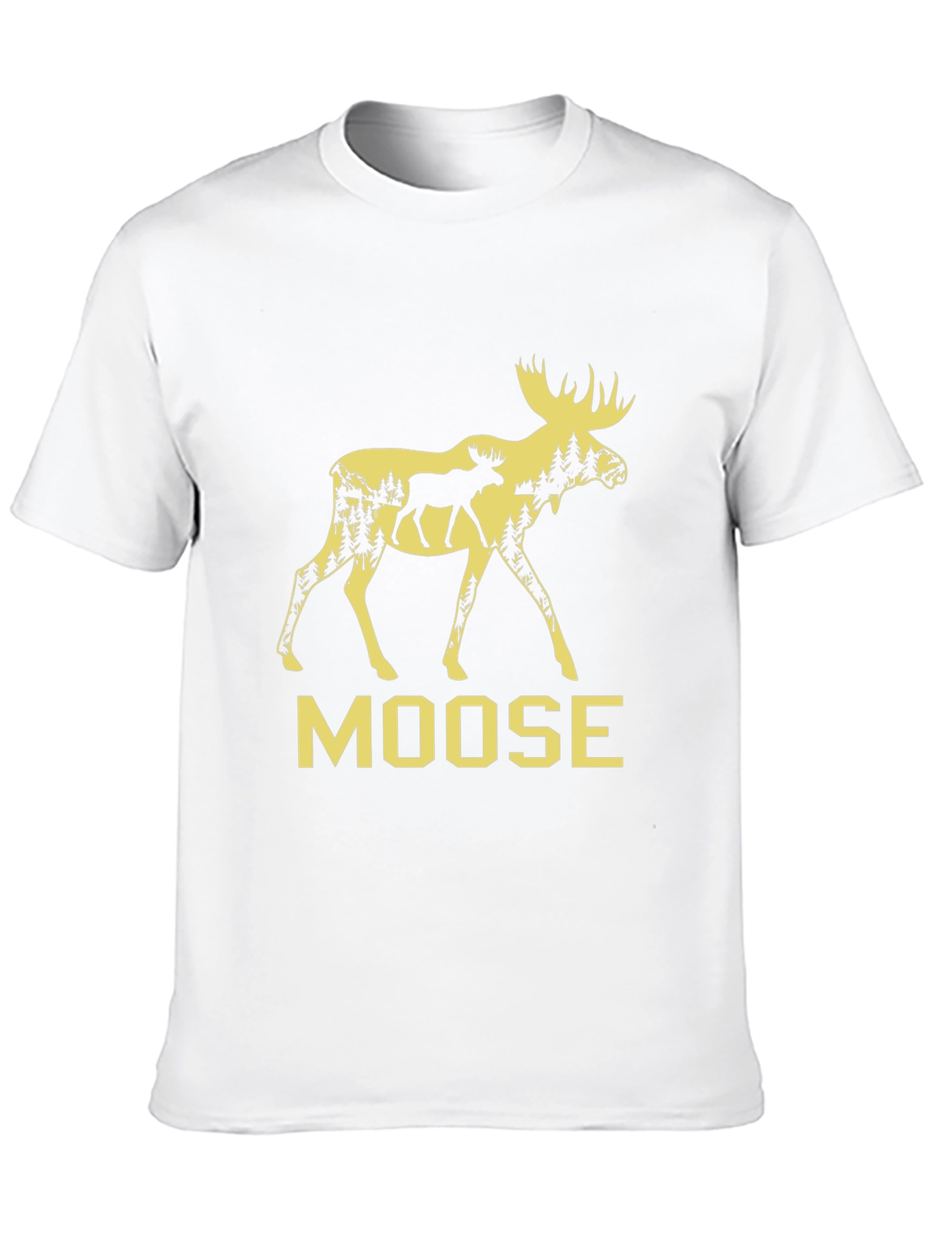 Moose Graphic Tee - Nature Inspired Mens T-Shirt