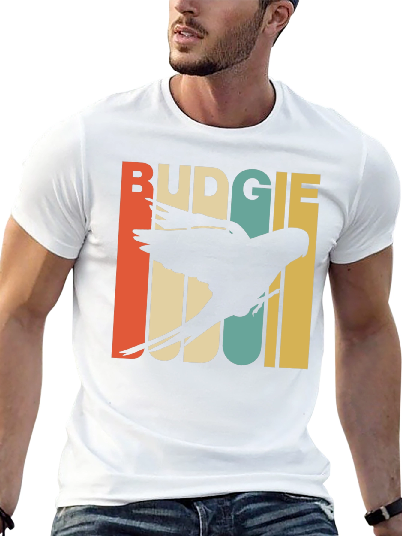 Retro Budgie T-Shirt