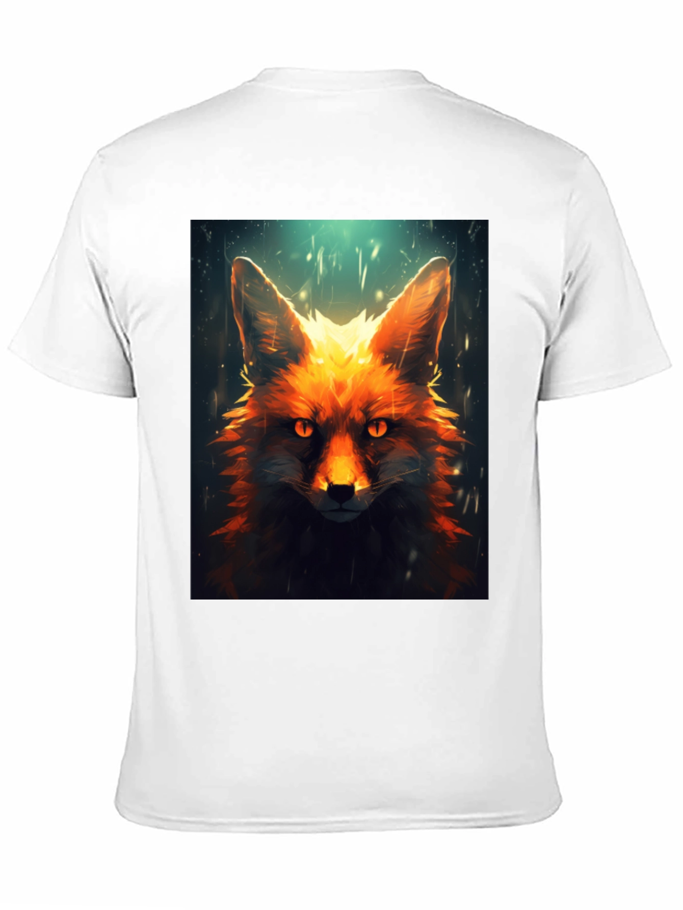 Fiery Fox Graphic Tee - Mens Black T-Shirt