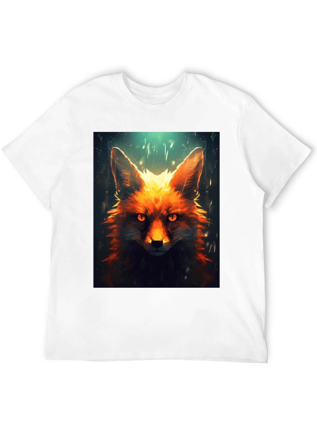Fiery Fox Graphic Tee - Mens Black T-Shirt