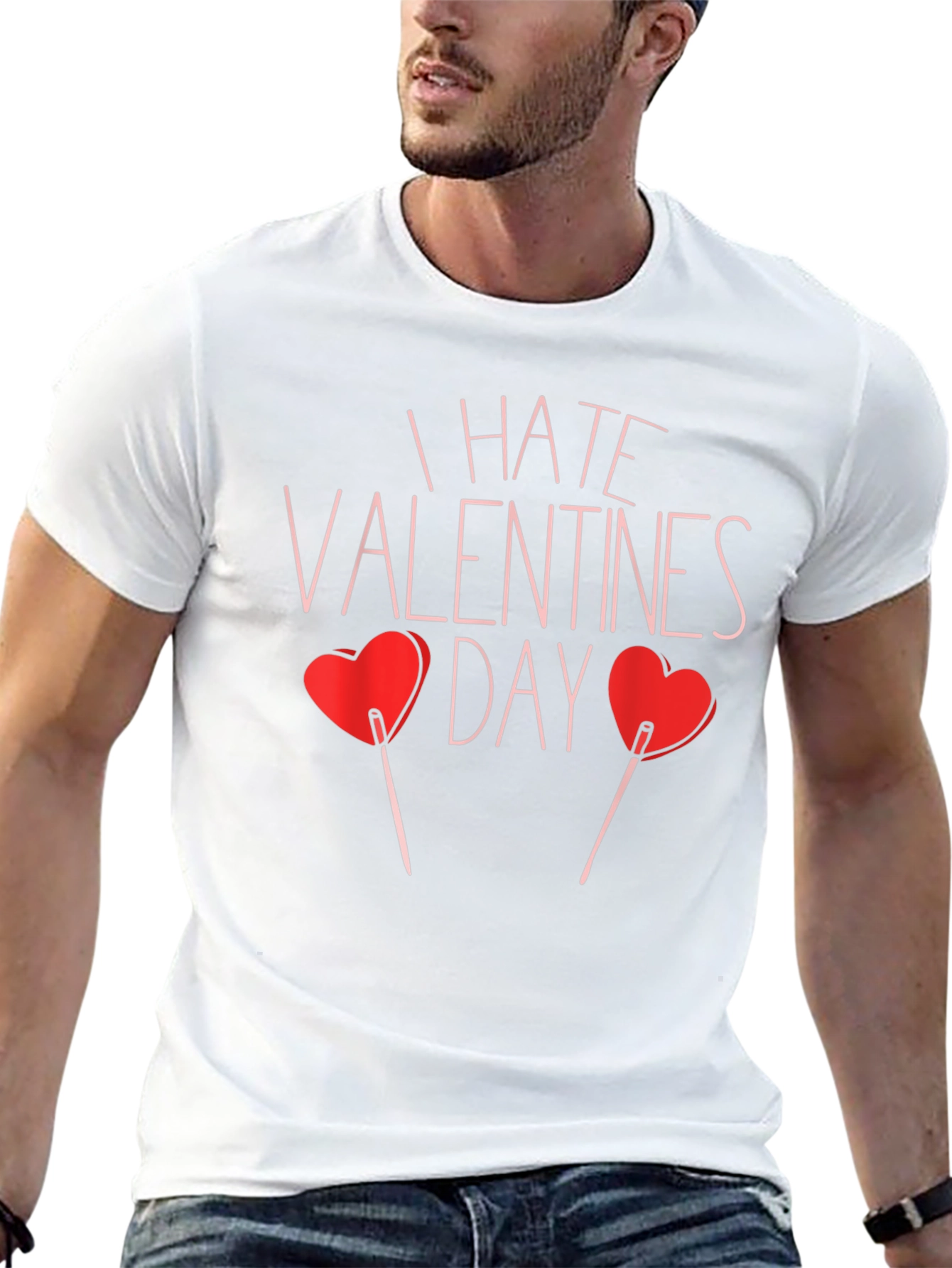 I Hate Valentines Day T-Shirt - Funny Anti-Valentine Tee