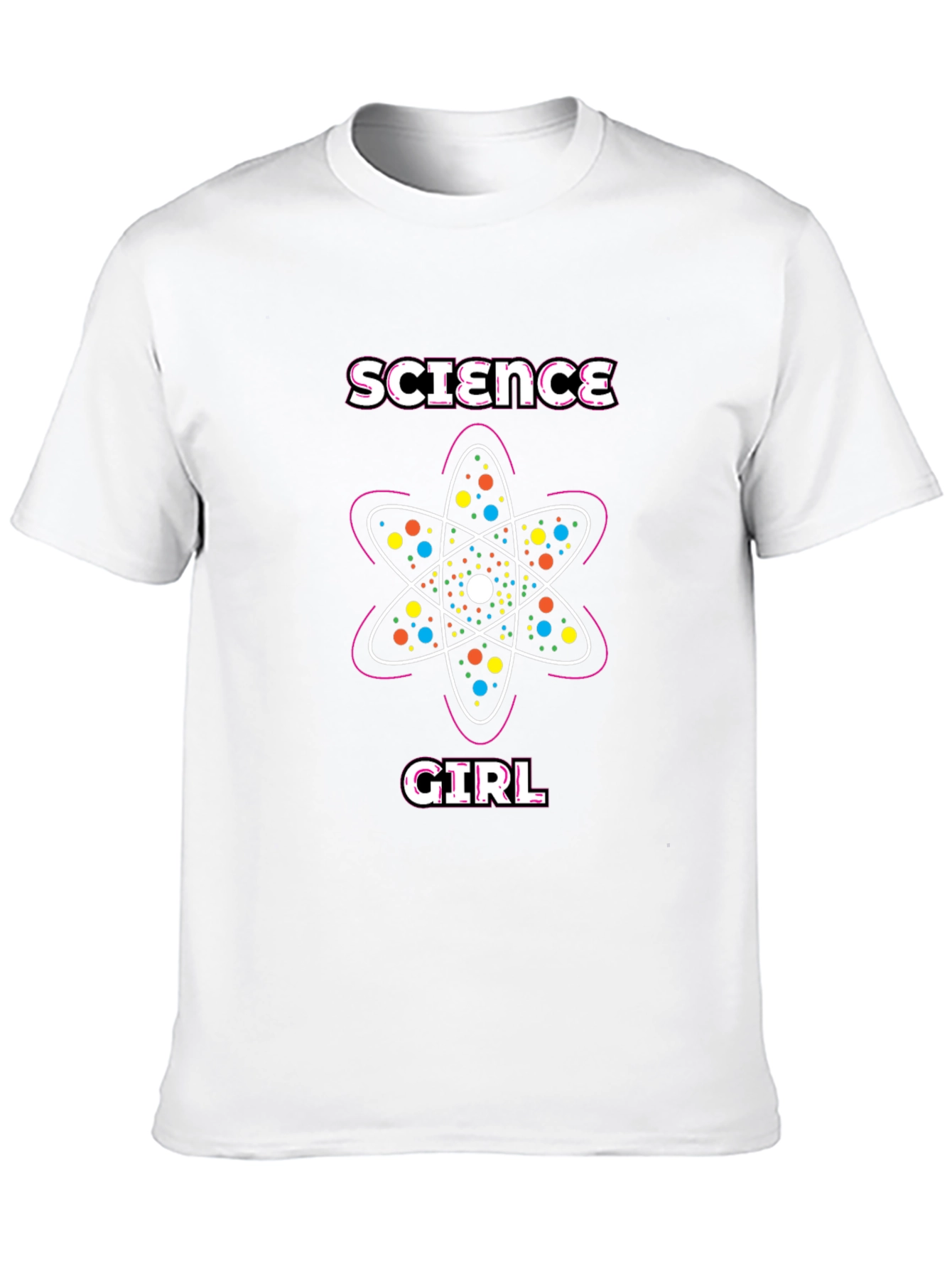 Science Girl T-Shirt - Atom Design