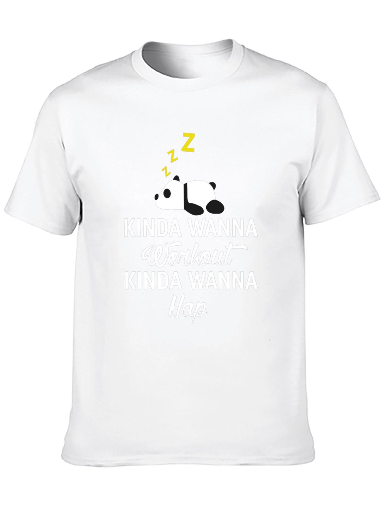 Kinda Wanna Workout Nap Panda Graphic Tee