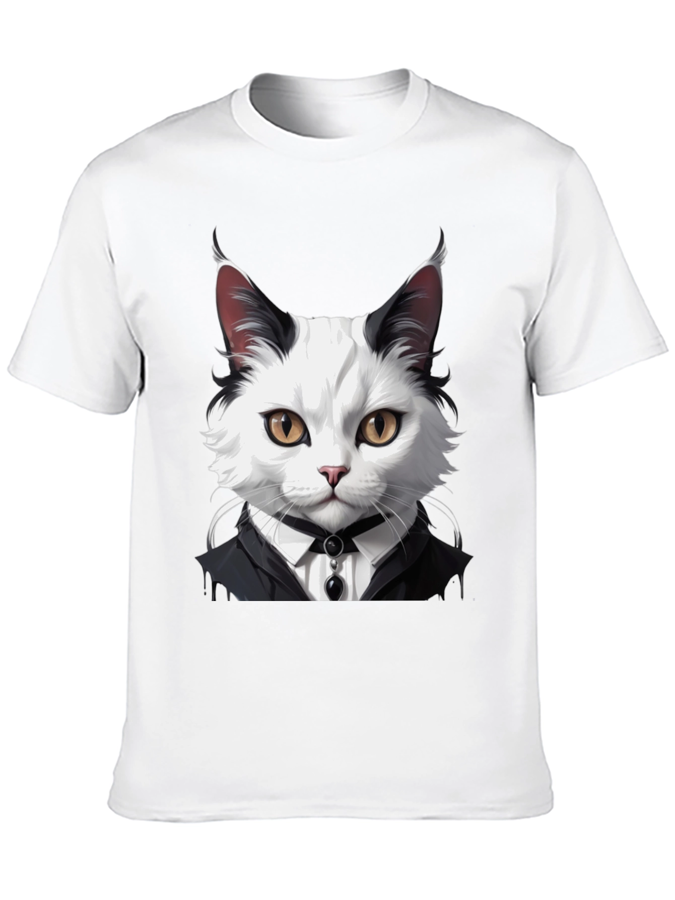 Cat Tuxedo T-Shirt - Cool Feline Fashion