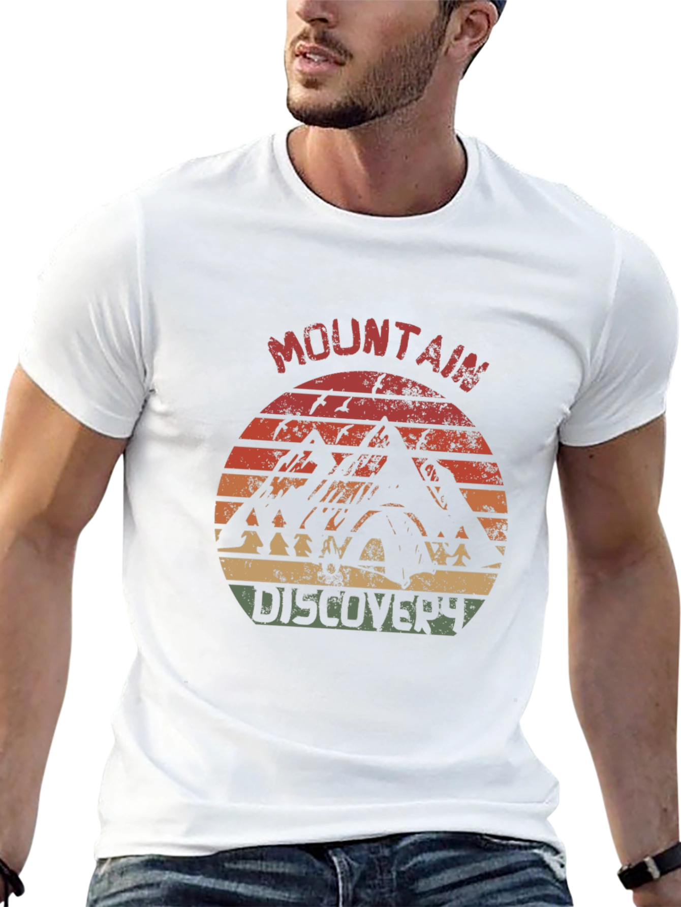 Mountain Discovery Graphic Tee - Retro Style