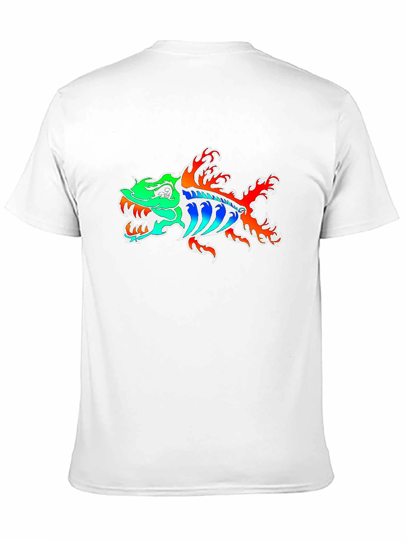 Fish Graphic Tee - Black Cotton Blend