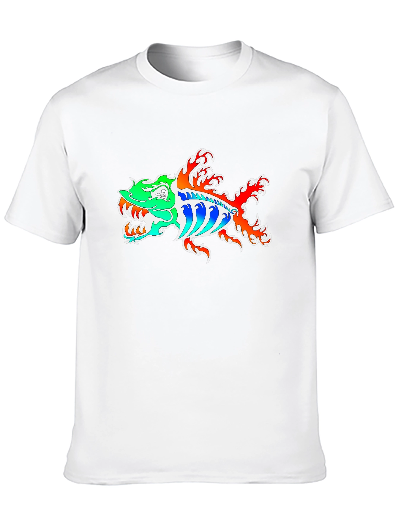 Fish Graphic Tee - Black Cotton Blend