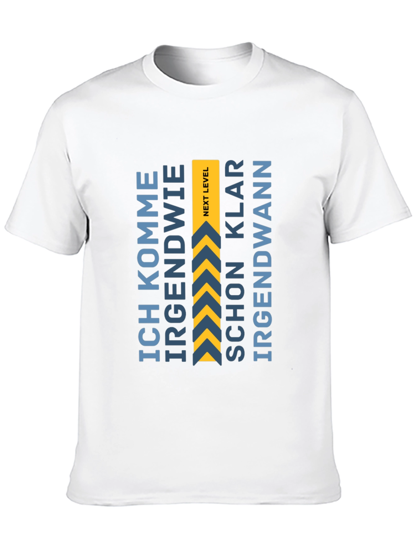 Next Level Black T-Shirt - German Quote