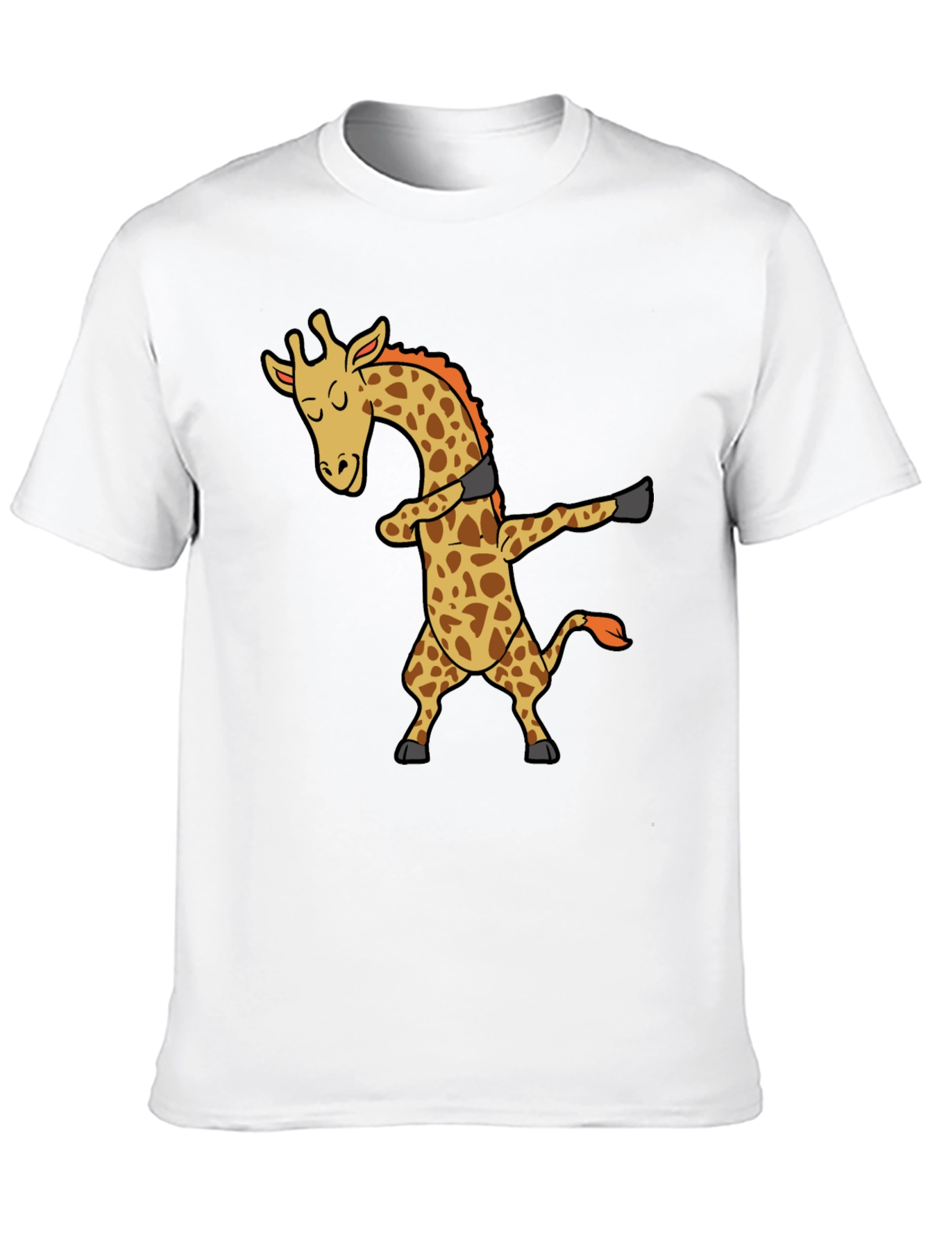 Dabbing Giraffe Black T-Shirt - Trendy Graphic Tee