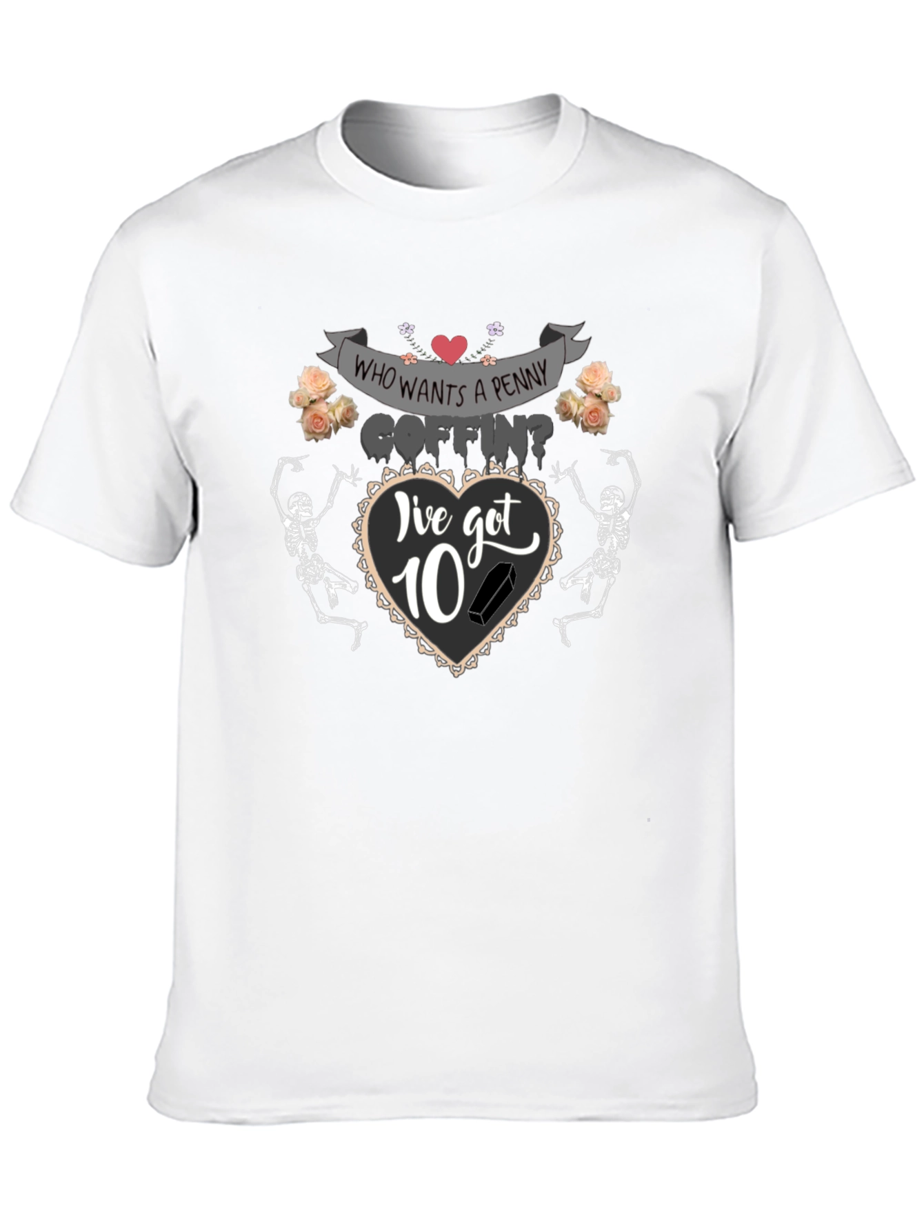 Penny Coffin T-Shirt - Halloween Humor Tee