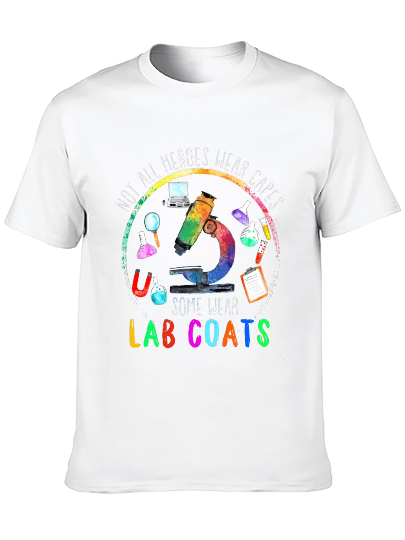Heroes Wear Lab Coats T-Shirt - Science Apparel
