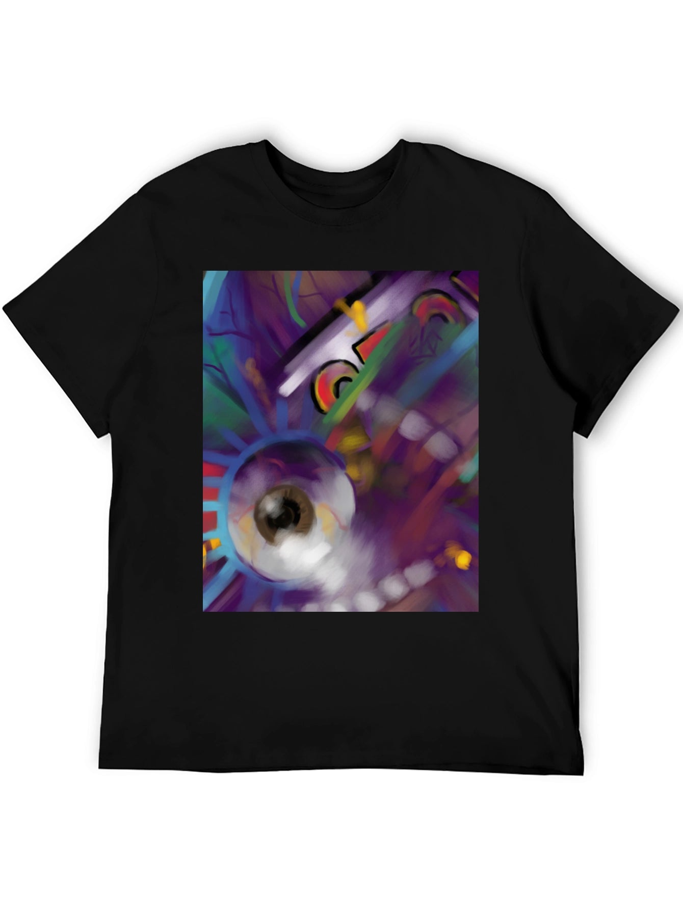 Abstract Eye T-Shirt - Black