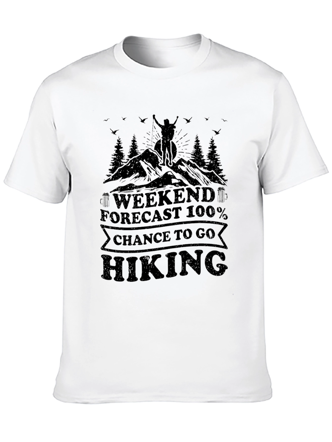 Hiking Weekend Forecast Tee - Adventure Ready!