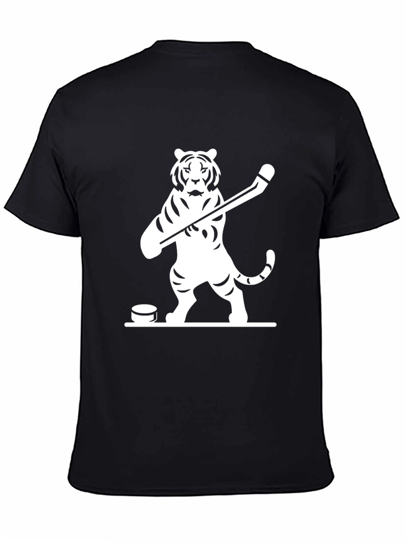 Hockey Tiger Graphic Tee - Black