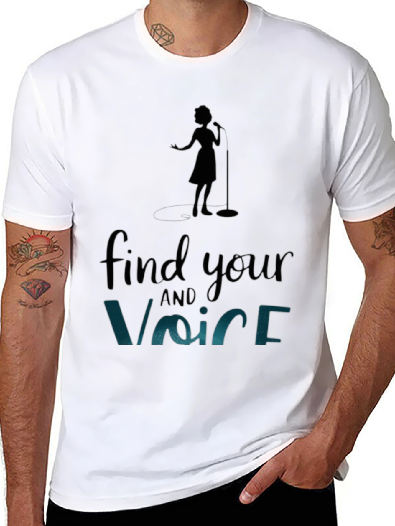 Find Your Voice T-Shirt - Stylish Graphic Tee