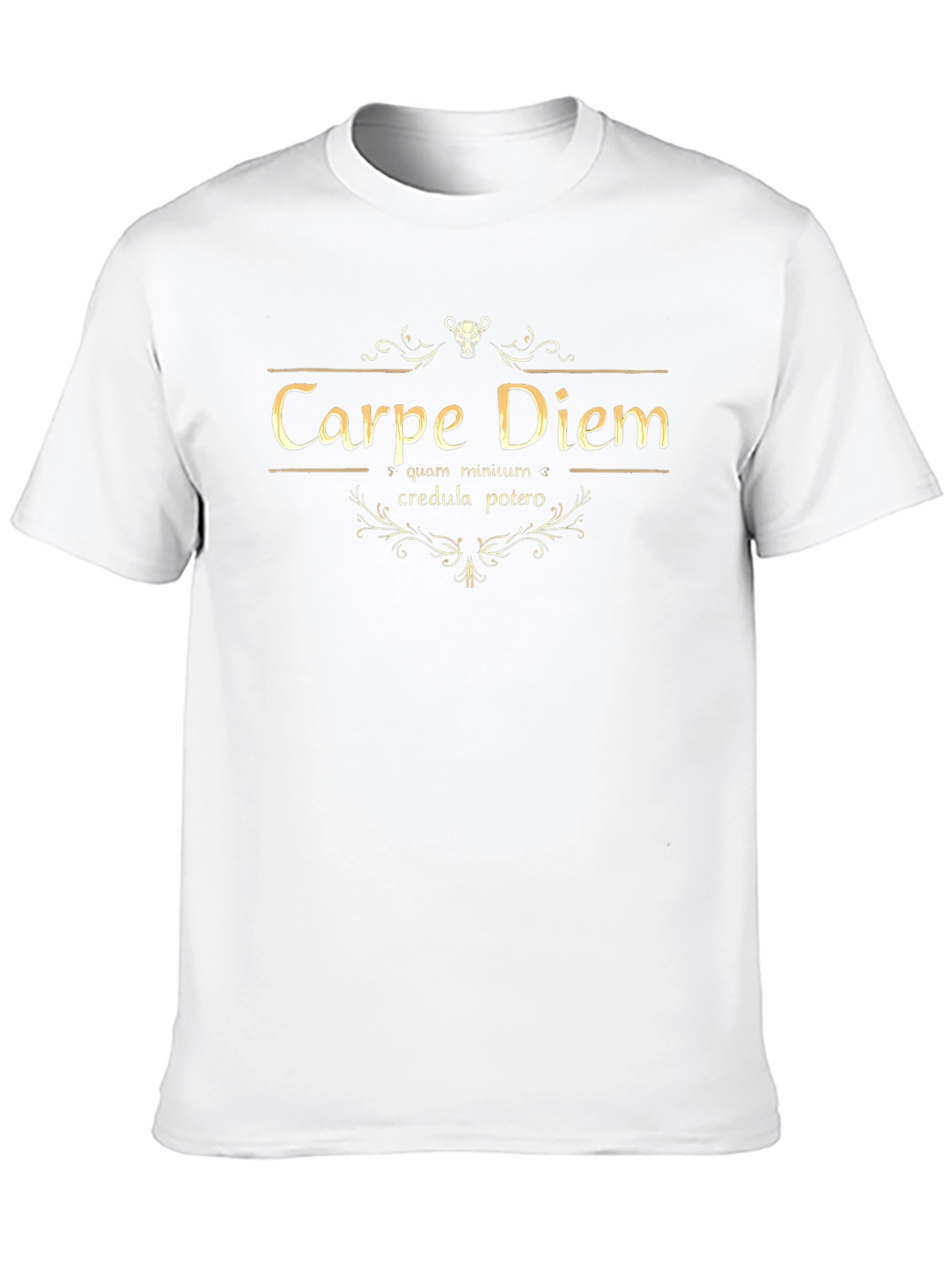 Carpe Diem Graphic Tee - Black Cotton T-Shirt