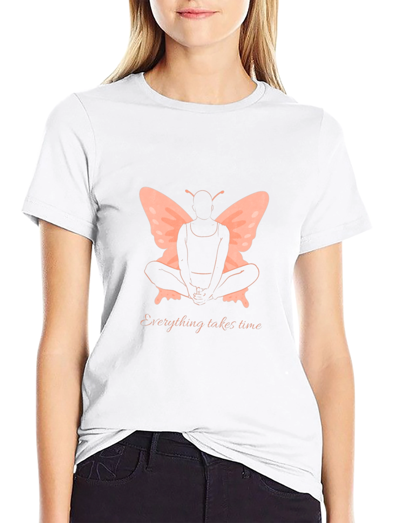 Butterfly Wings Graphic Tee - Everything Takes Time