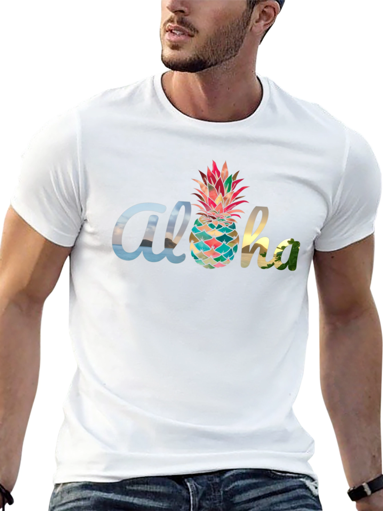 Aloha Pineapple Graphic Tee - Tropical Vibes!