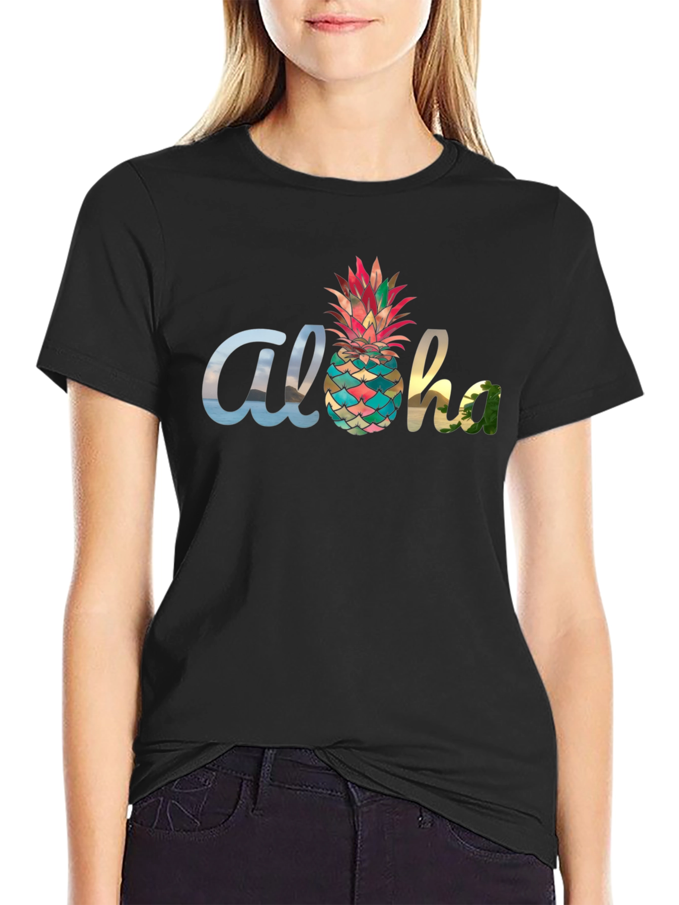 Aloha Pineapple Graphic Tee - Tropical Vibes!