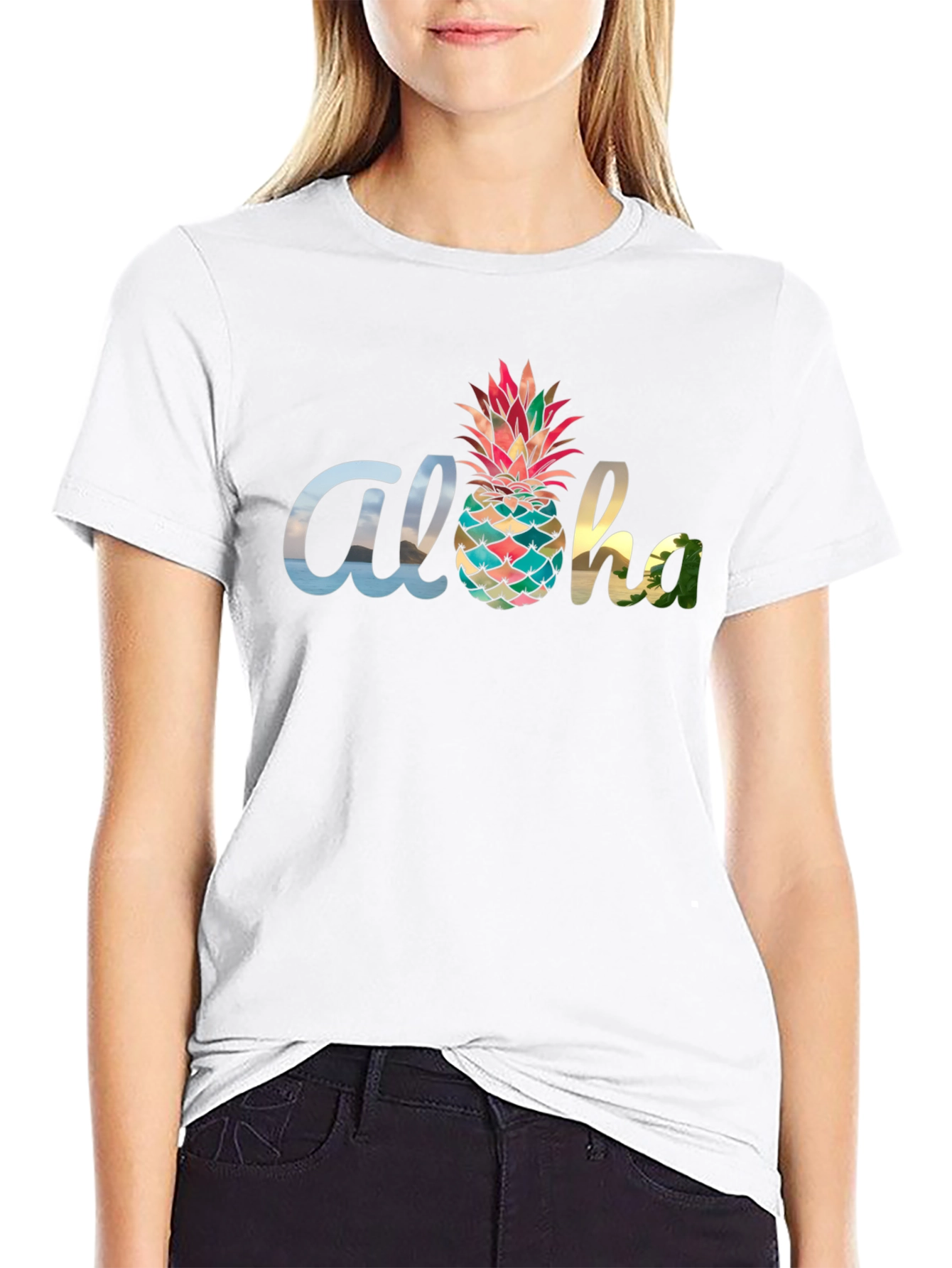 Aloha Pineapple Graphic Tee - Tropical Vibes!
