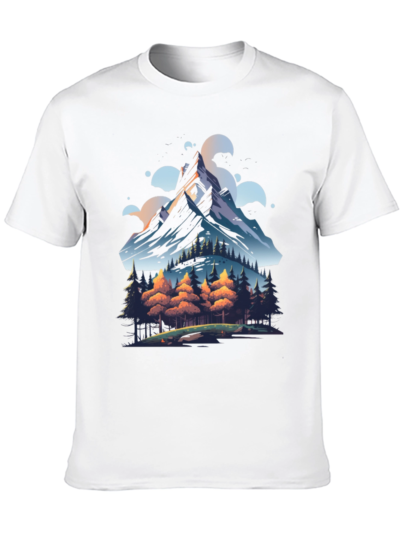 Mountain Forest Graphic Tee - Nature Lovers Shirt
