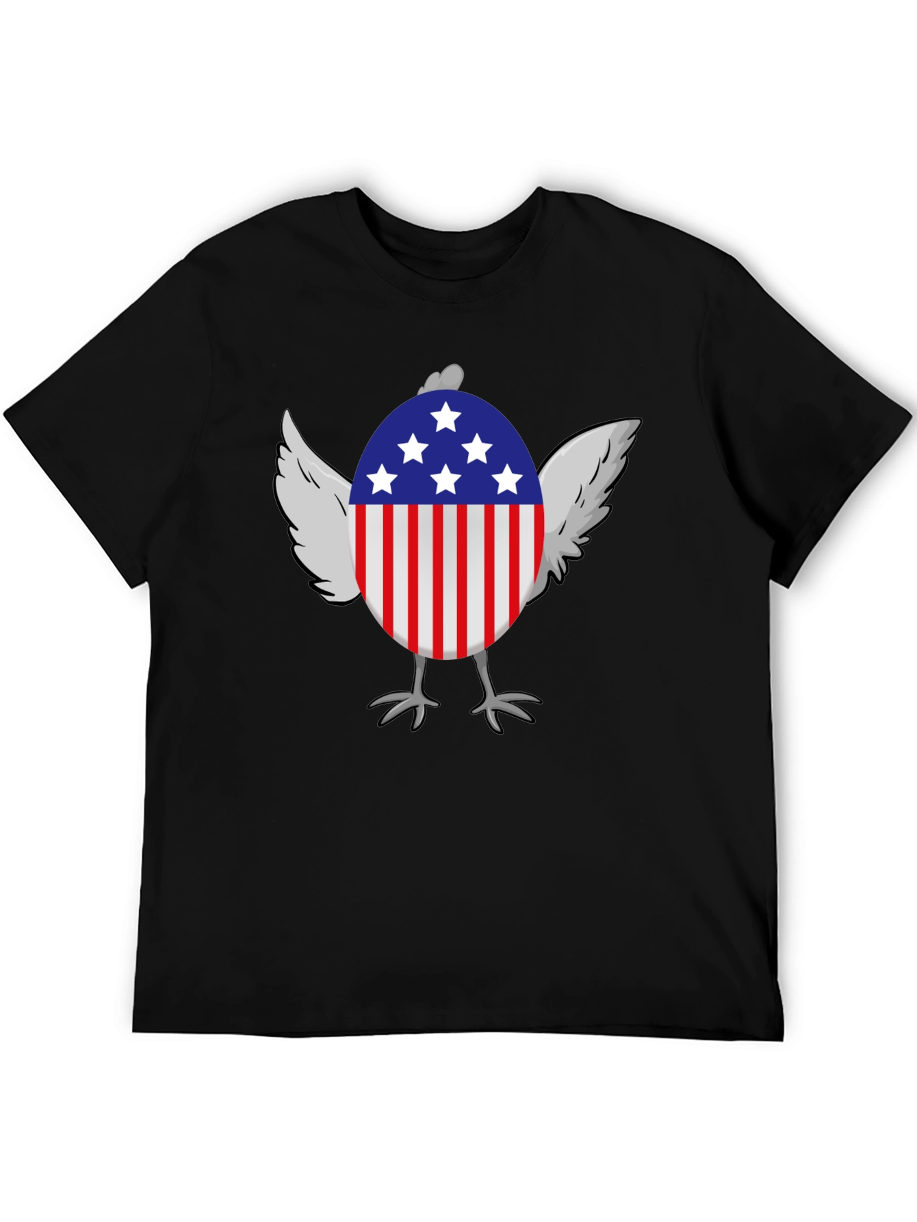 American Chicken Patriotic USA Graphic T-Shirt