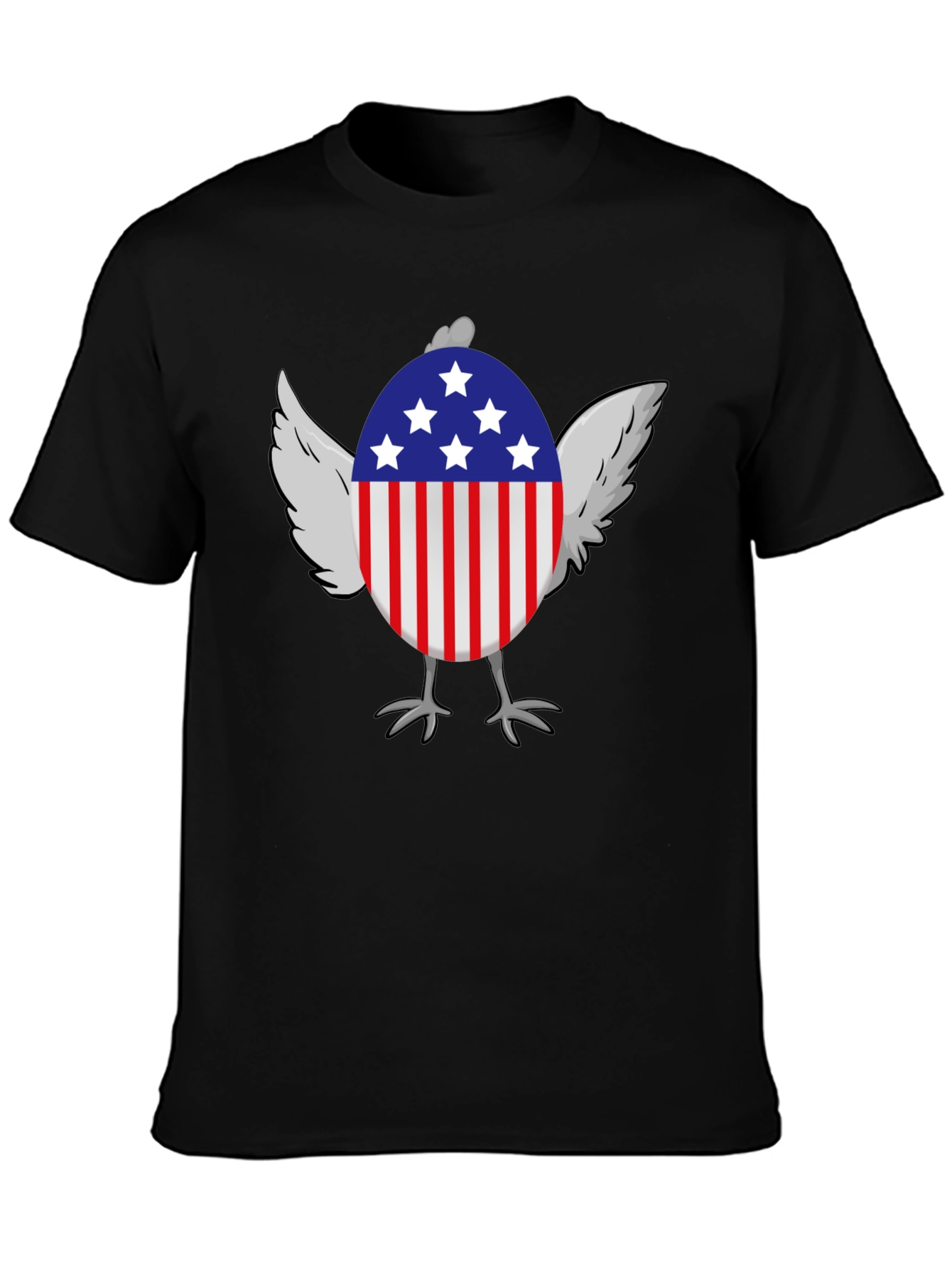 American Chicken Patriotic USA Graphic T-Shirt