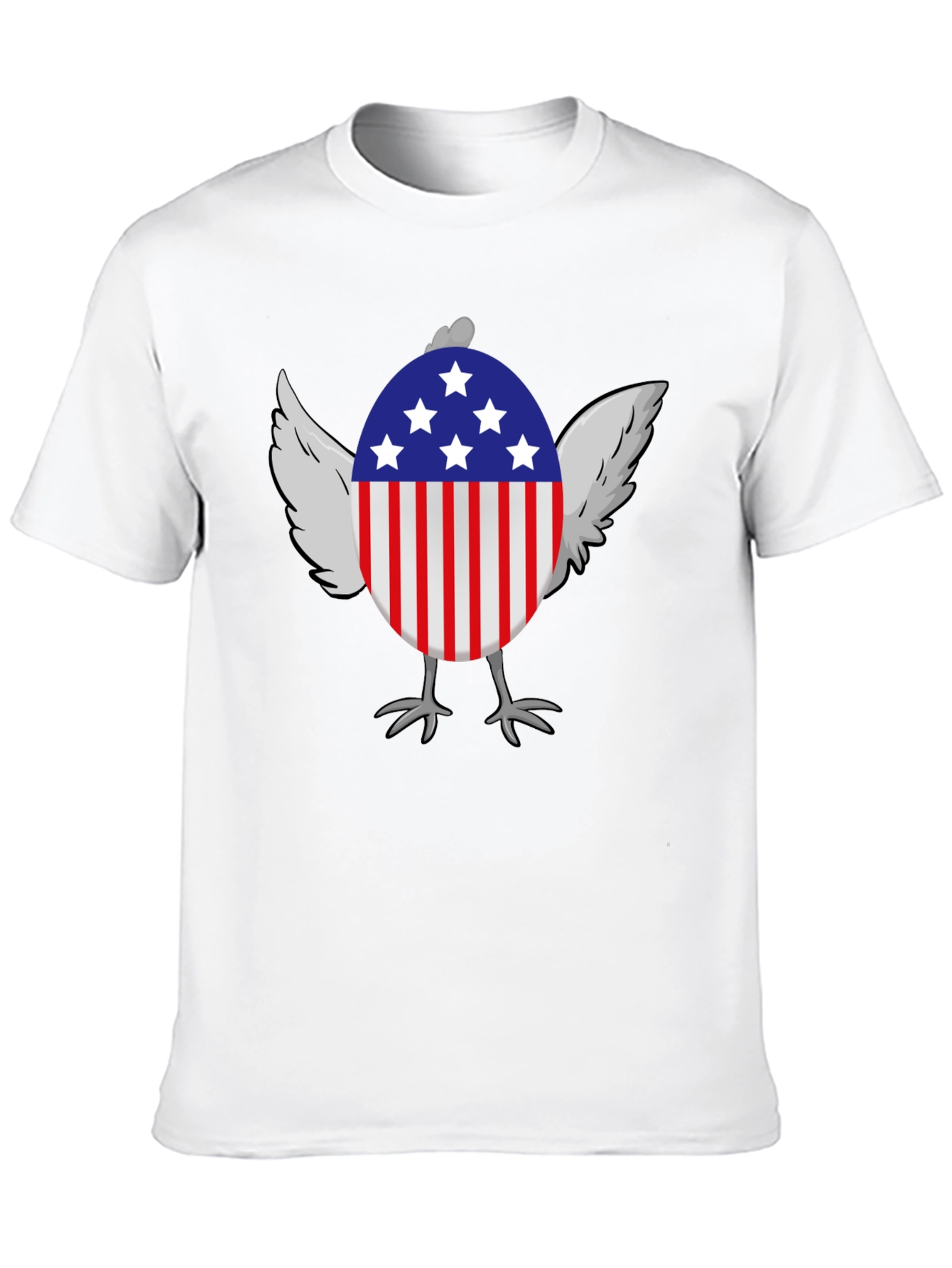American Chicken Patriotic USA Graphic T-Shirt