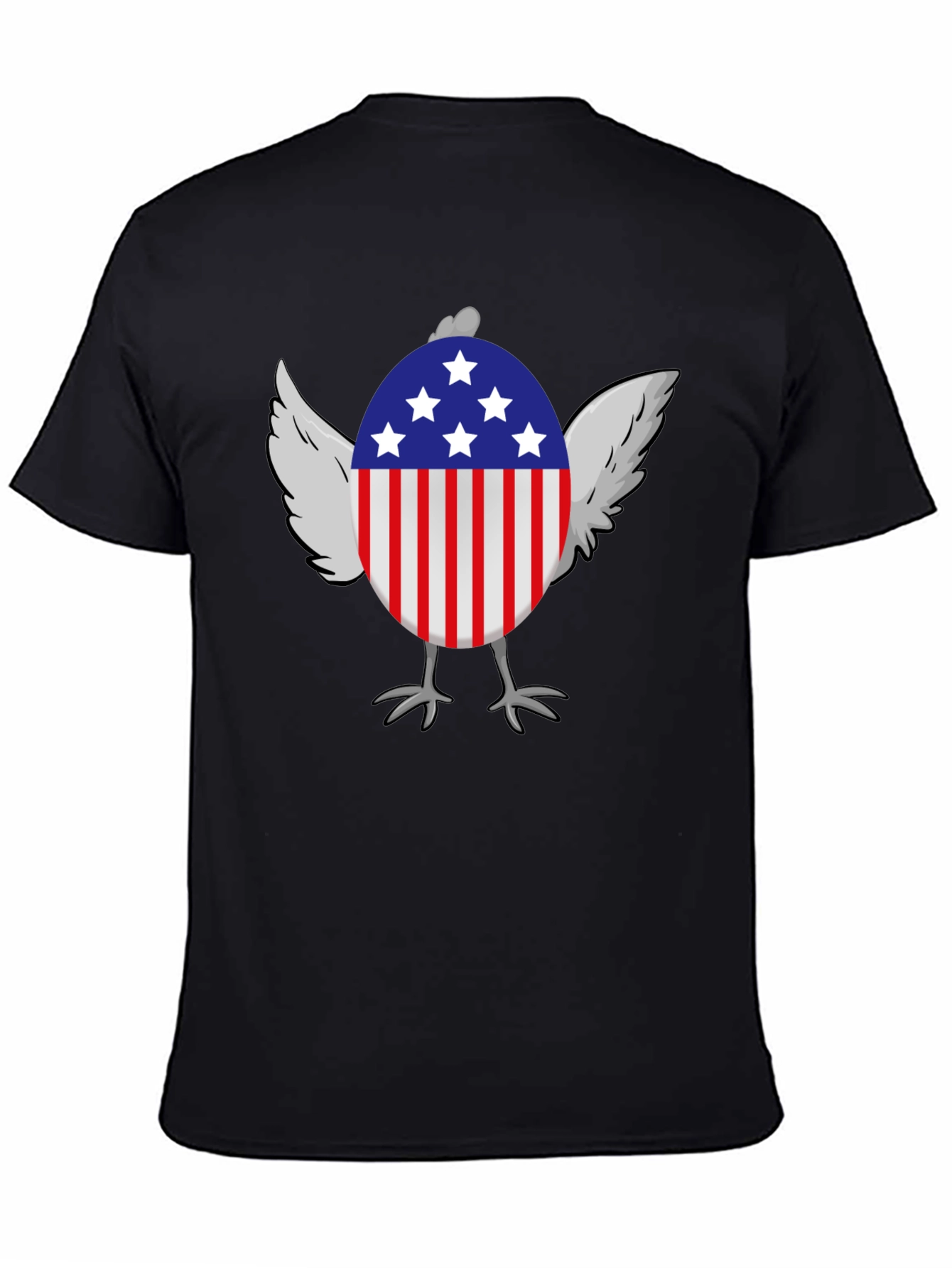 American Chicken Patriotic USA Graphic T-Shirt