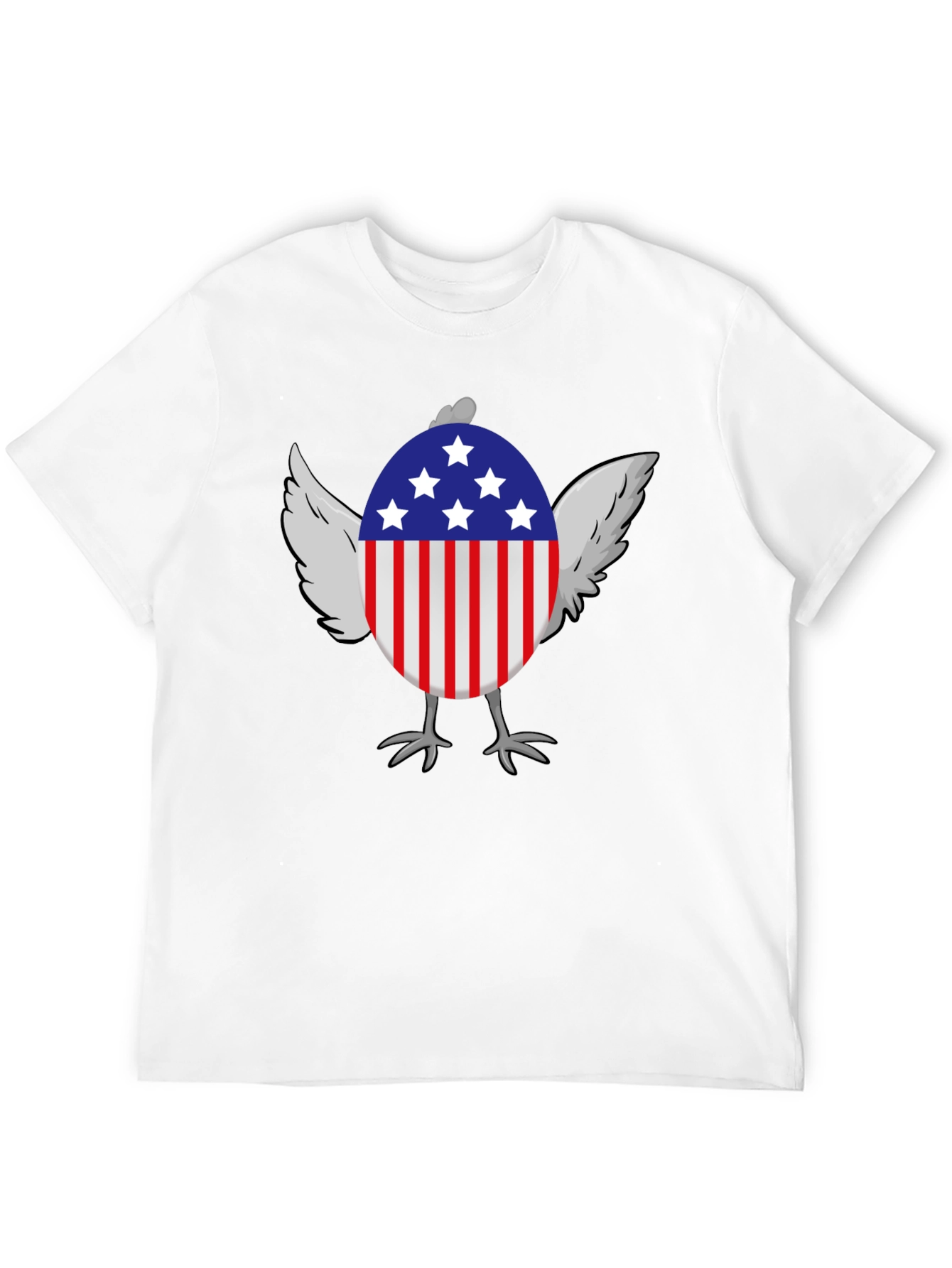 American Chicken Patriotic USA Graphic T-Shirt