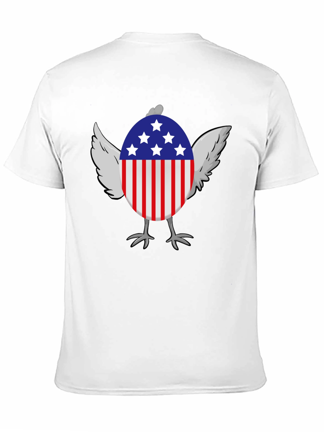 American Chicken Patriotic USA Graphic T-Shirt