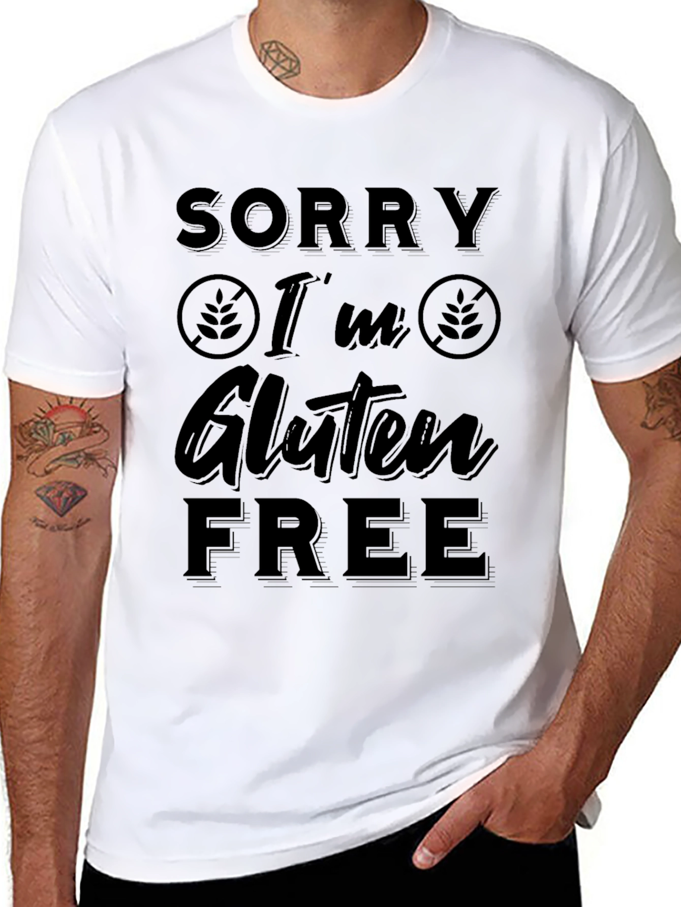 Sorry Im Gluten Free Black T-Shirt