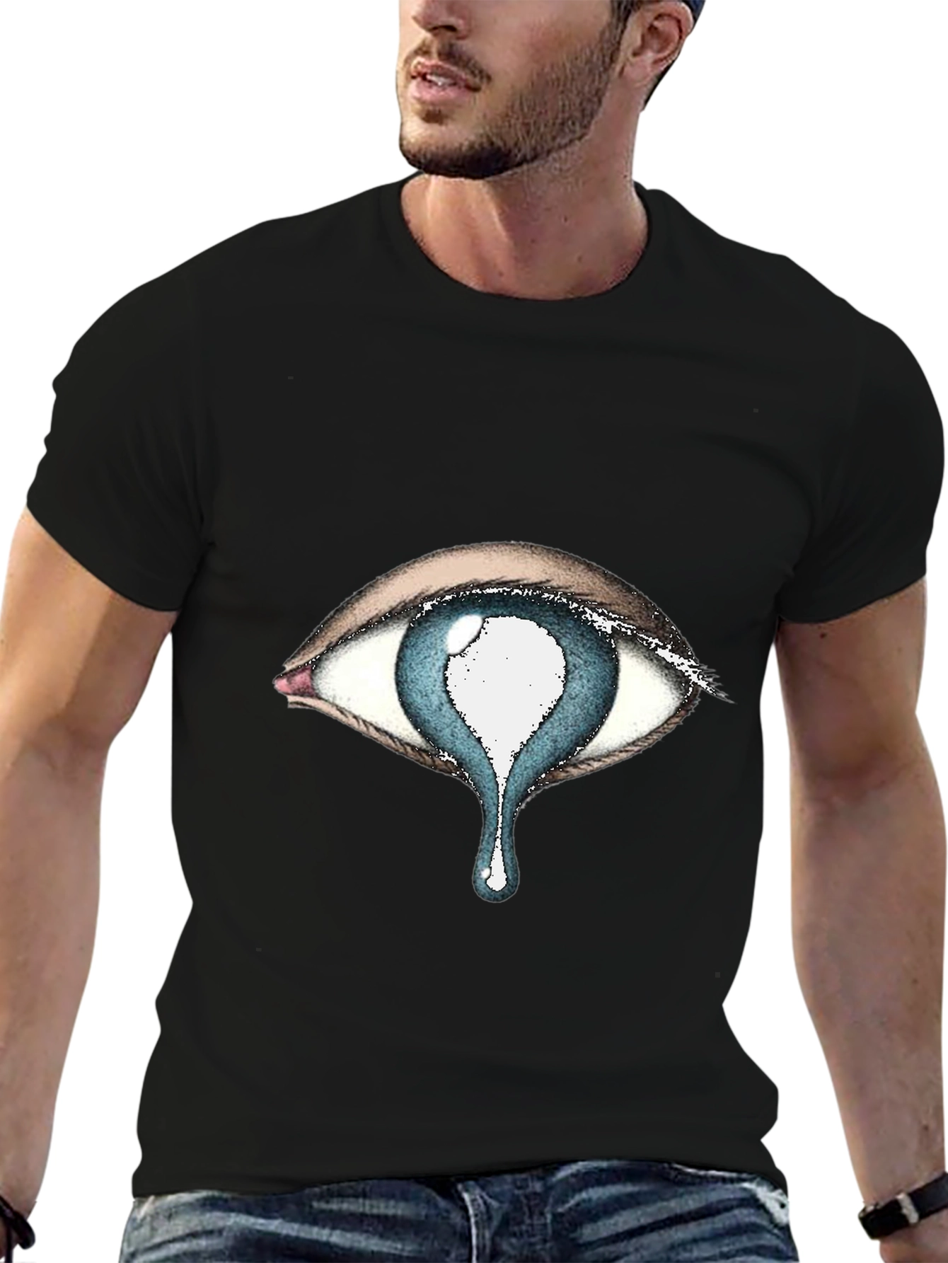 Eye With Tear Drop Graphic Tee
