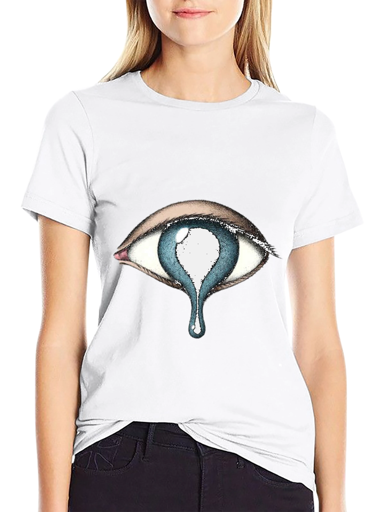 Eye With Tear Drop Graphic Tee